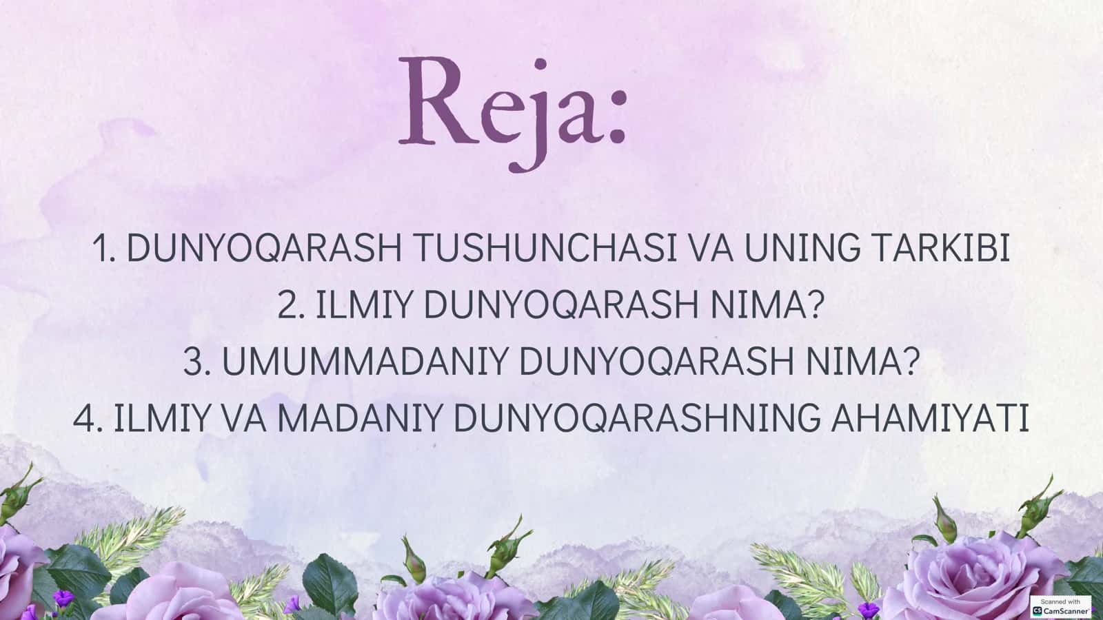 Ta’lim-tarbiya jarayonida ilmiy va umummadaniy dunyoqarashni shakllantirish 2