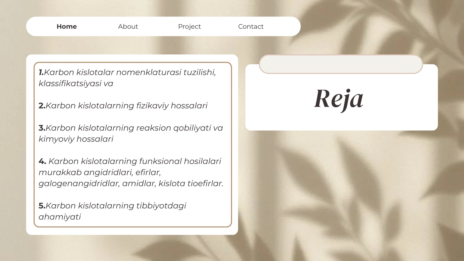 Karbon kislotalar va ularning hosilalari 2
