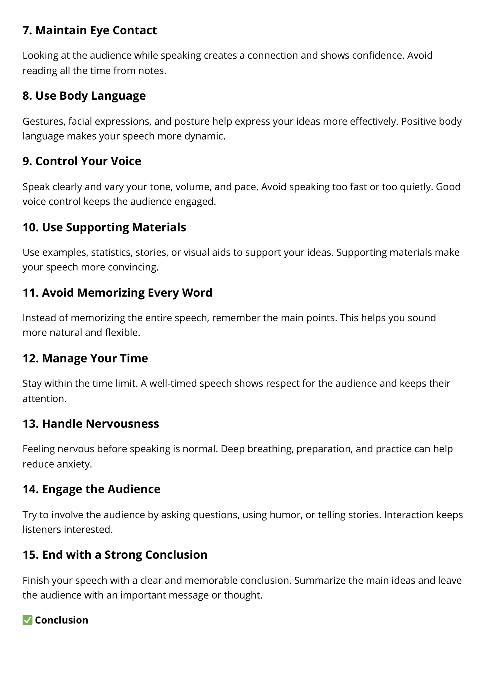 15 rules for public speaking 2