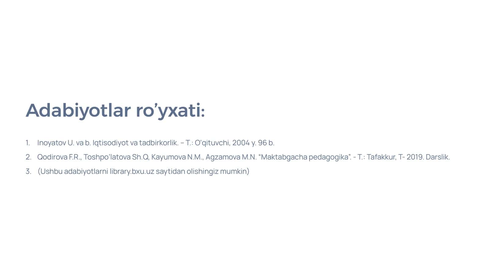 Maktabgacha ta'lim tashkilotlari faoliyatining valuta kurslari va tizimlariga aloqadorligi 2