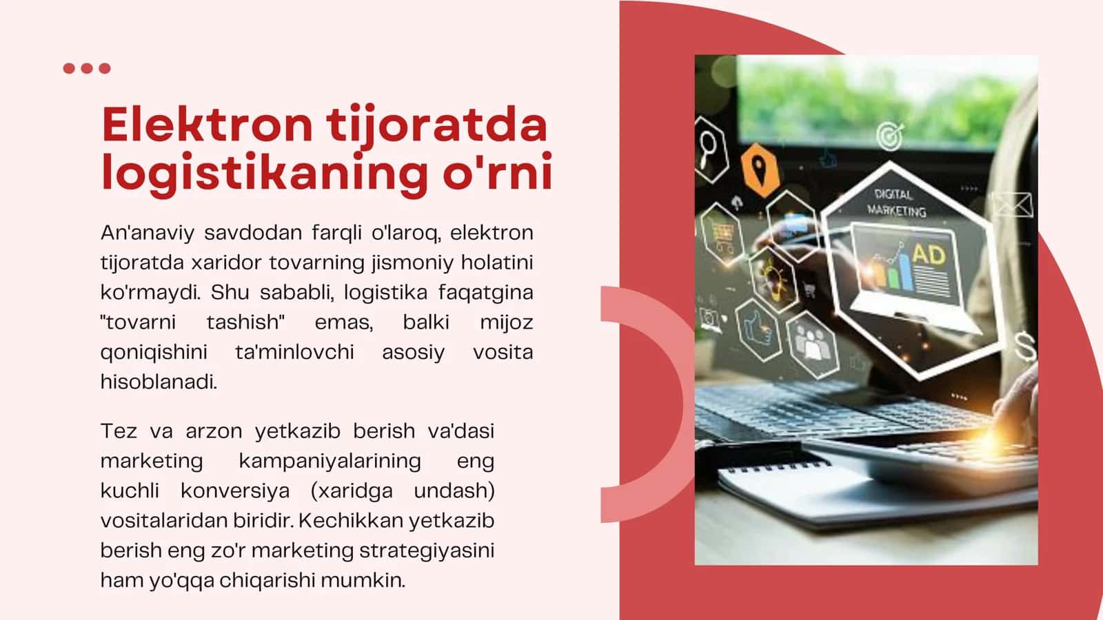 Elektron tijoratda logistika va yetkazib berish tizimlari 2