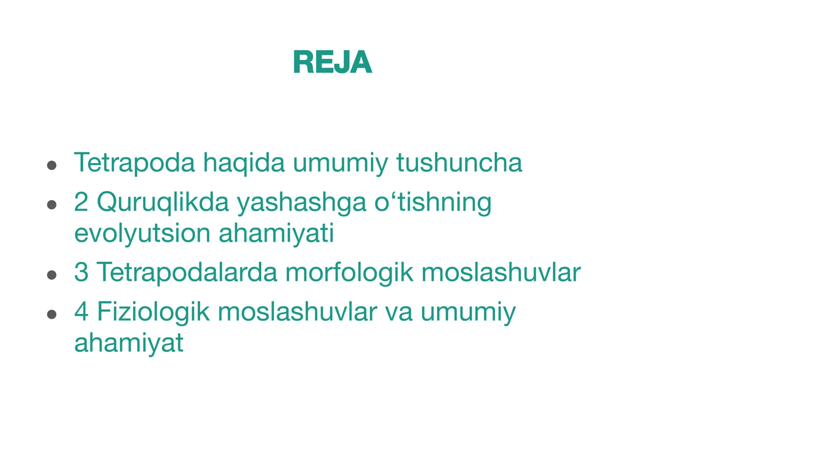 Tetrapoda katta sinﬁ 2