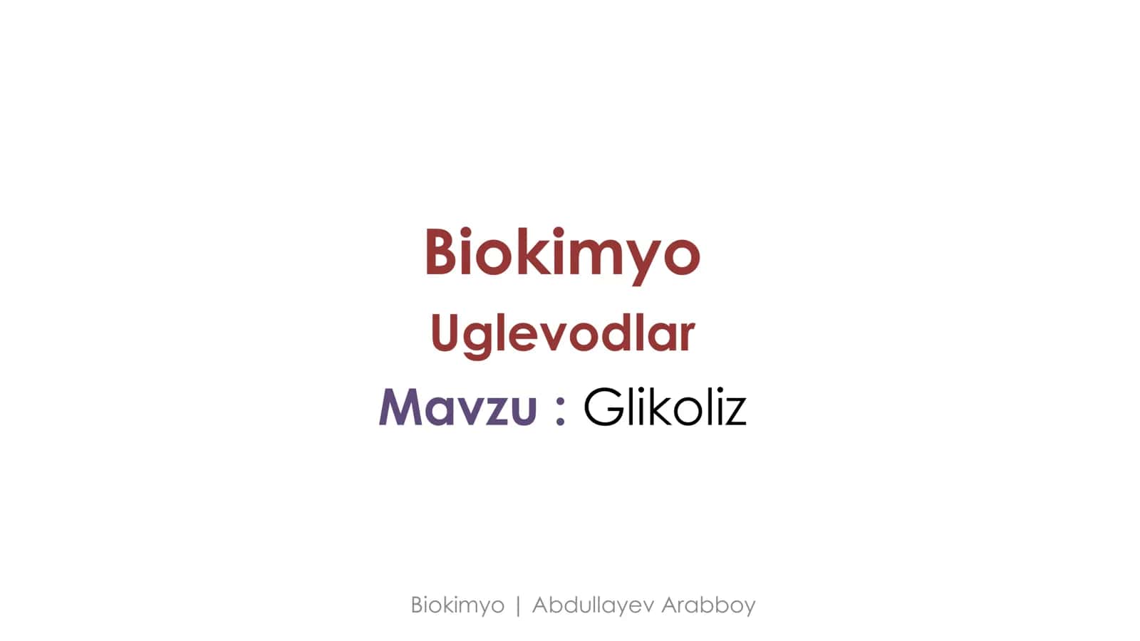Biokimyo 2