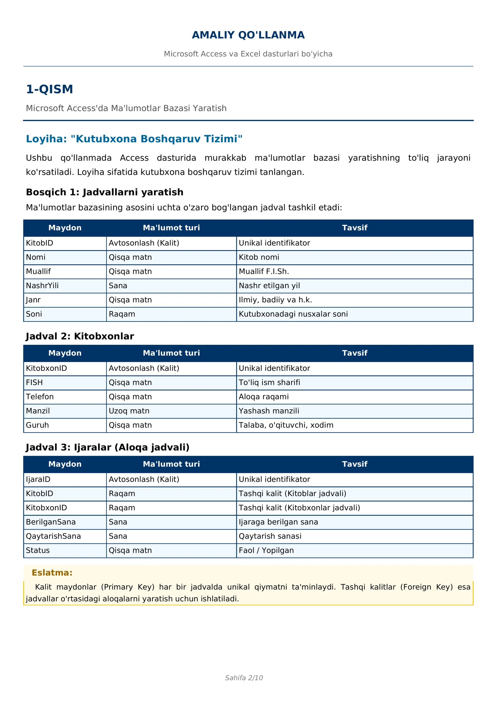 Access_Excel_Amaliy_Qollanma 2