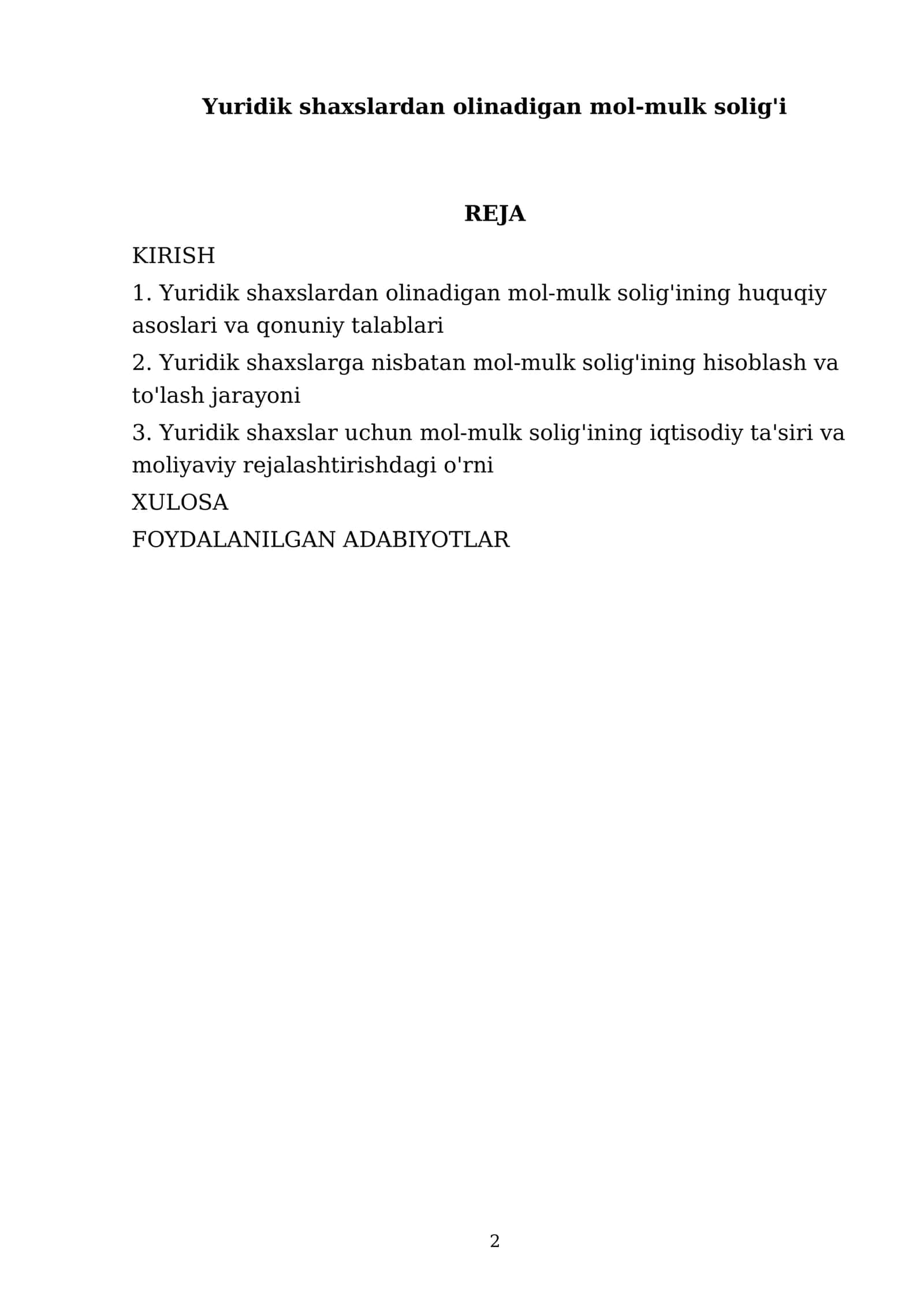Yuridik shaxslardan olinadigan mol-mulk solig'i 2