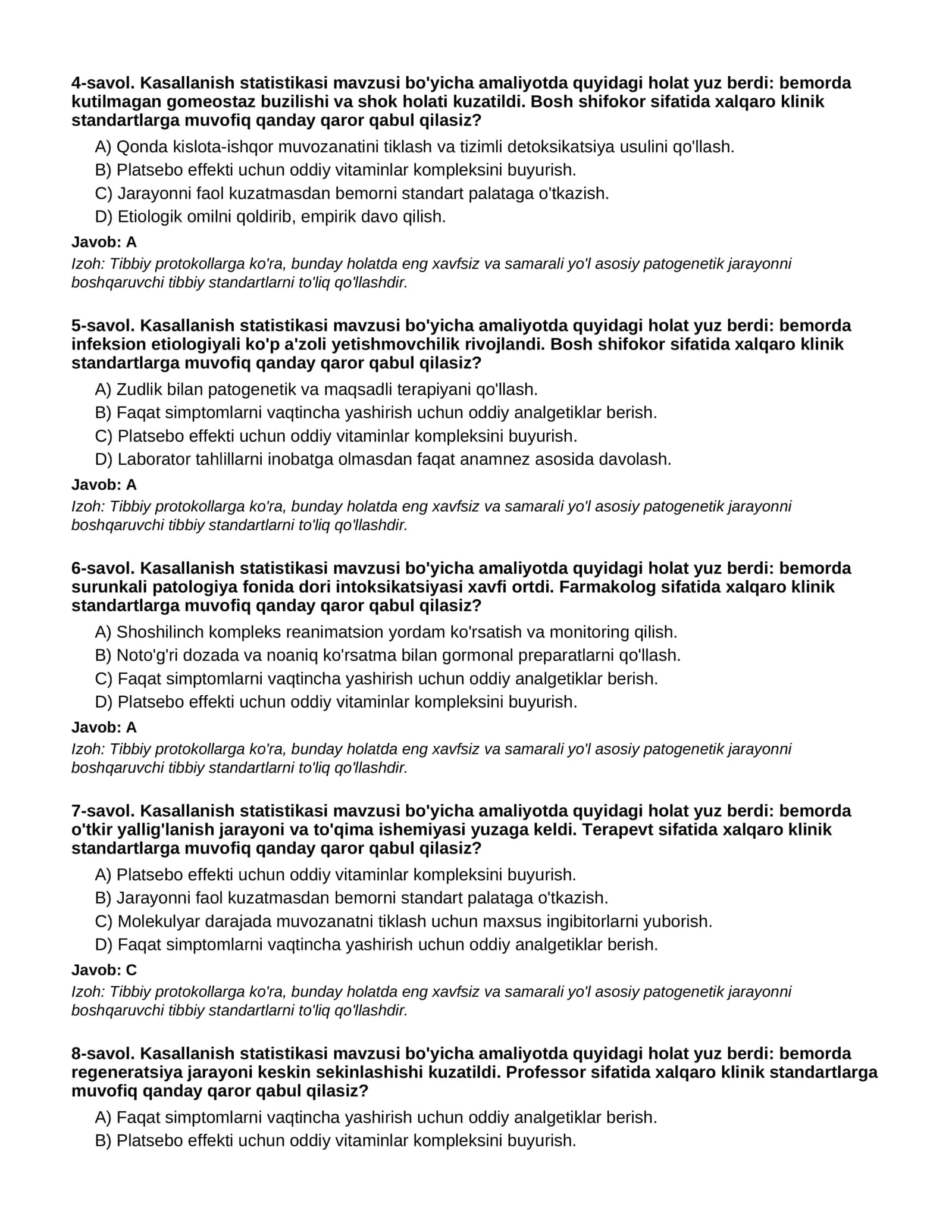 KASALLANISH STATISTIKASI - 2-QISM 2