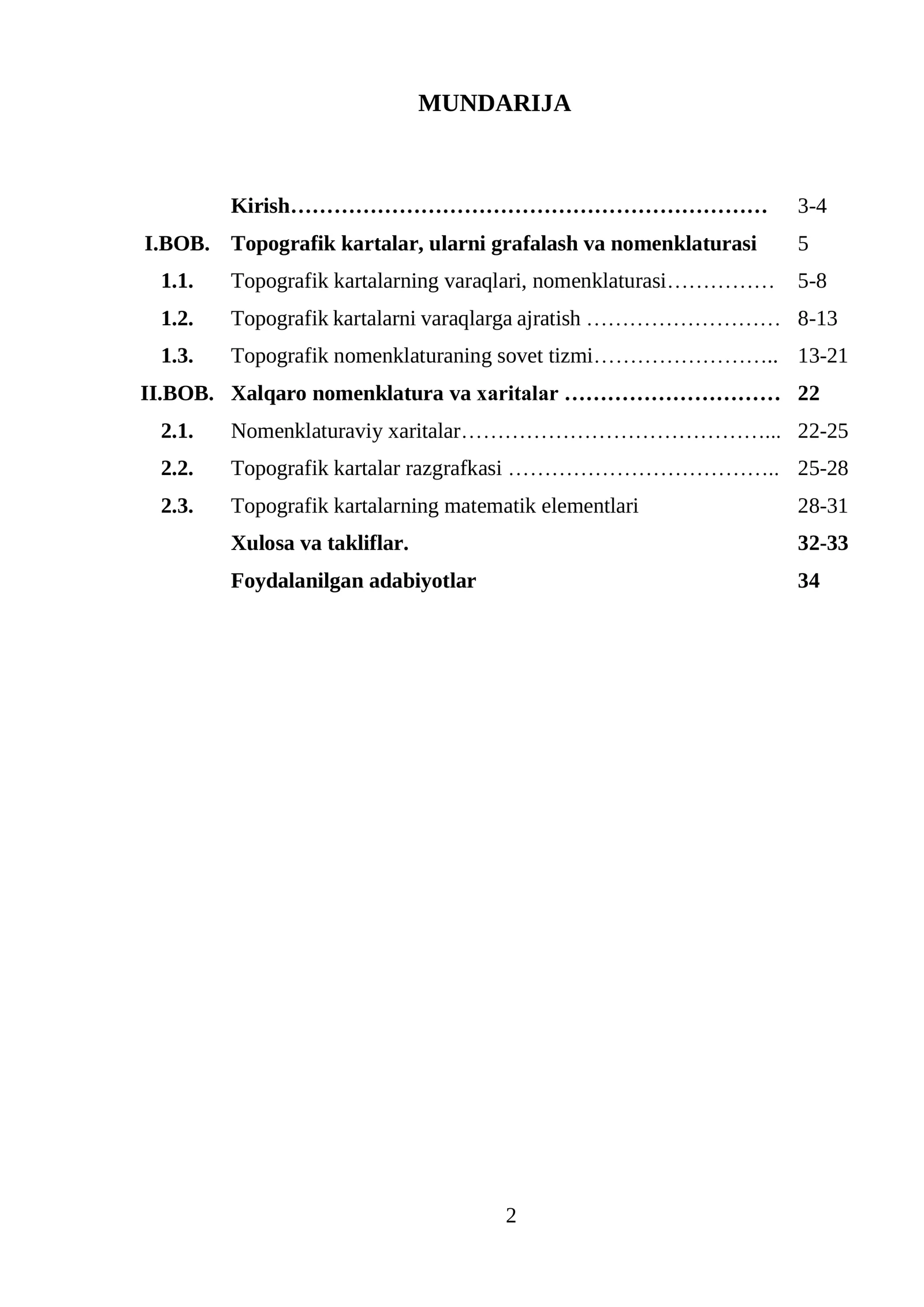KURS ISHI "Plan olish balandlik tayanch shoxobchalari" 2