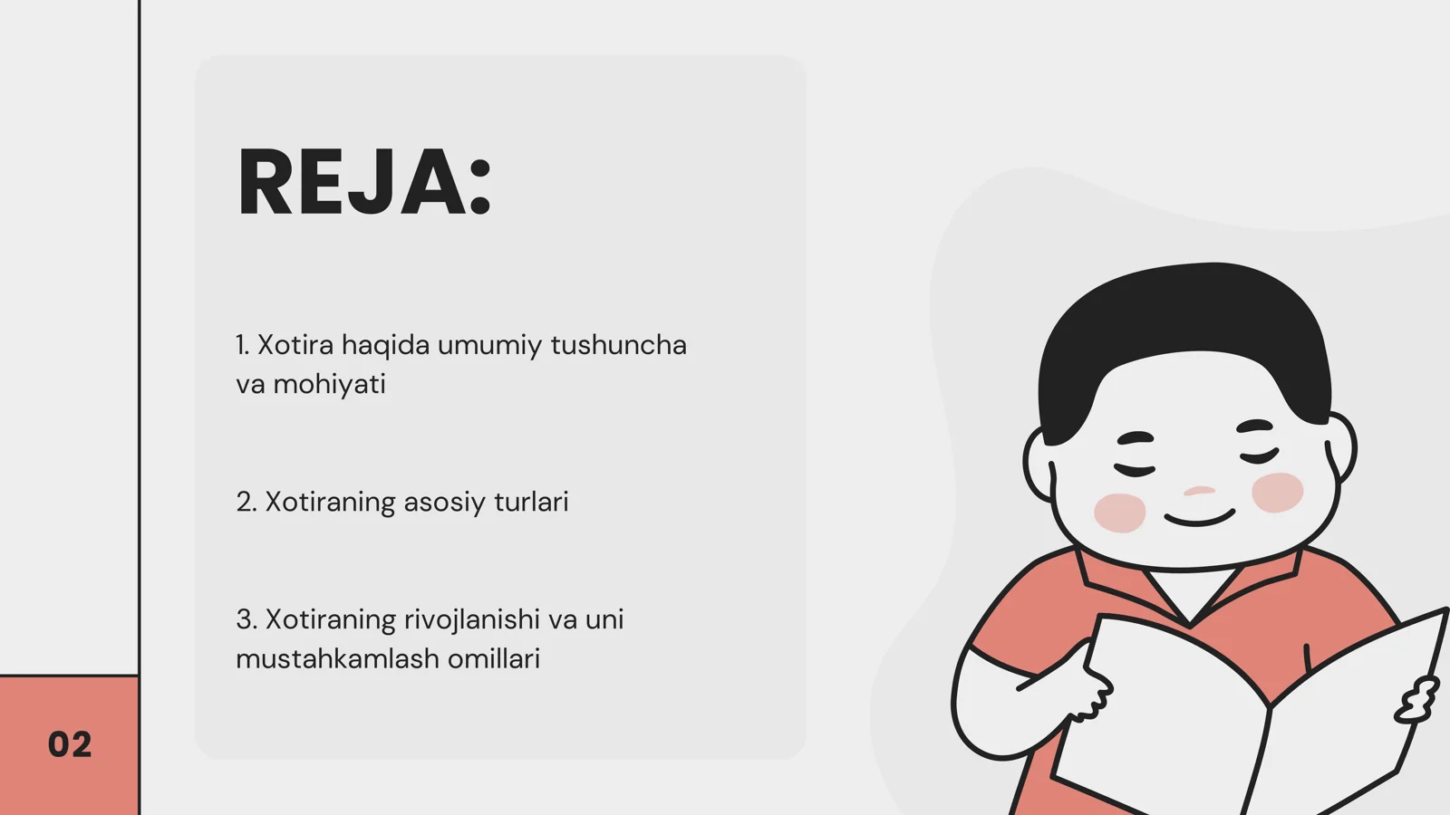 XOTIRA HAQIDA UMUMIY TASAVVURLAR 2