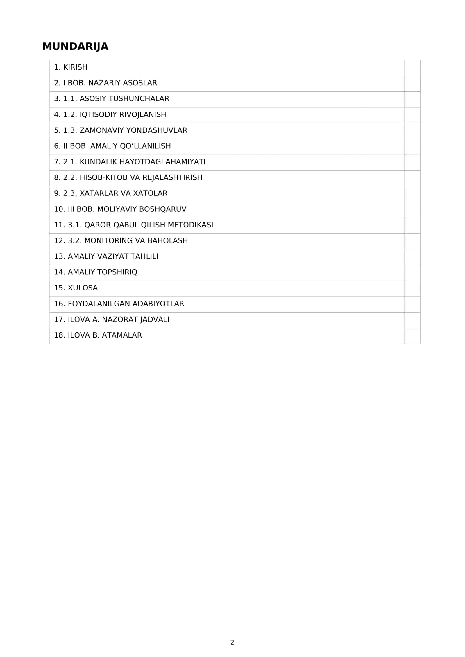 KURS ISHI - BANK TIZIMI 2