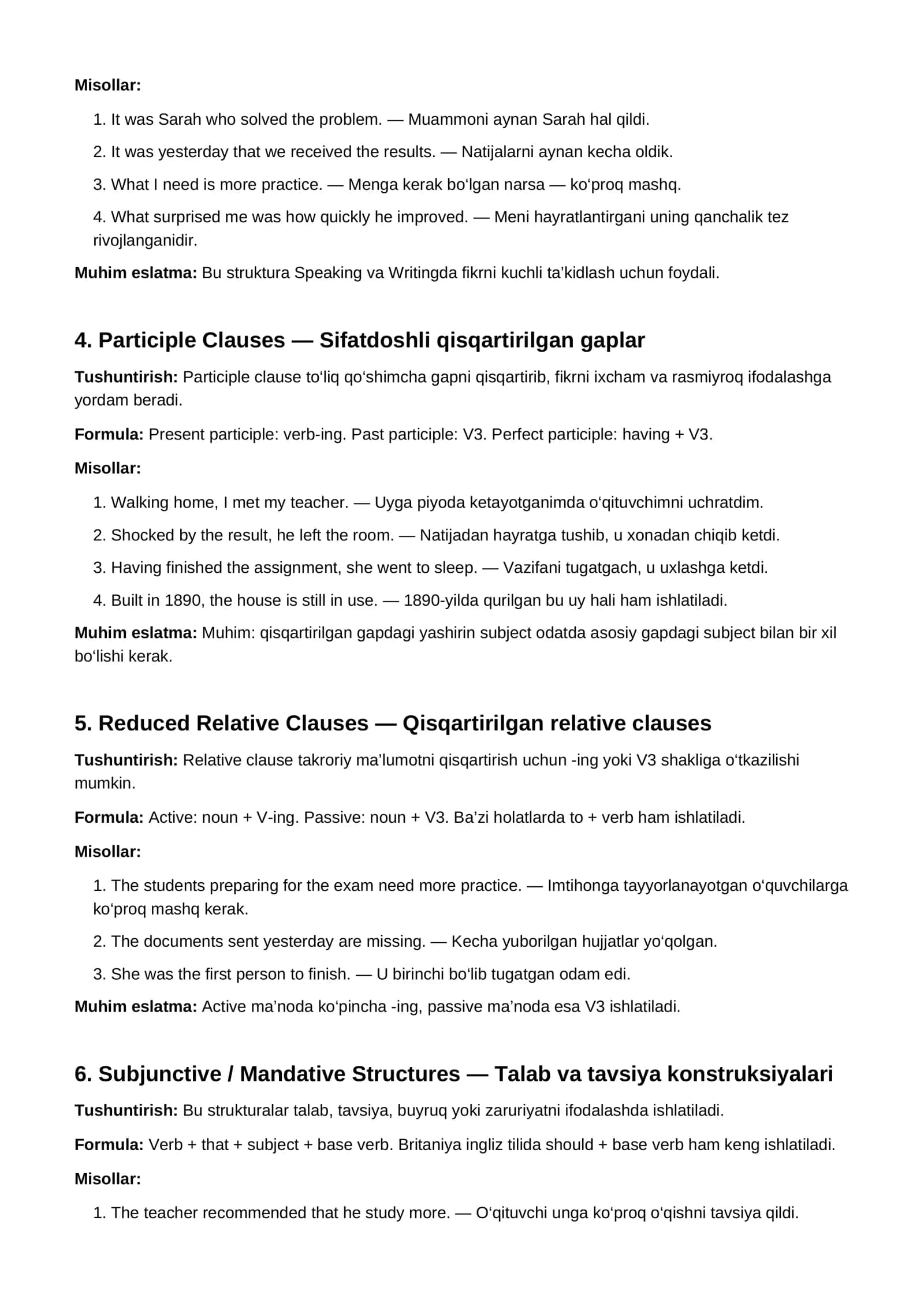 🇬🇧10 ta eng qiyin grammatik strukturalar! 2