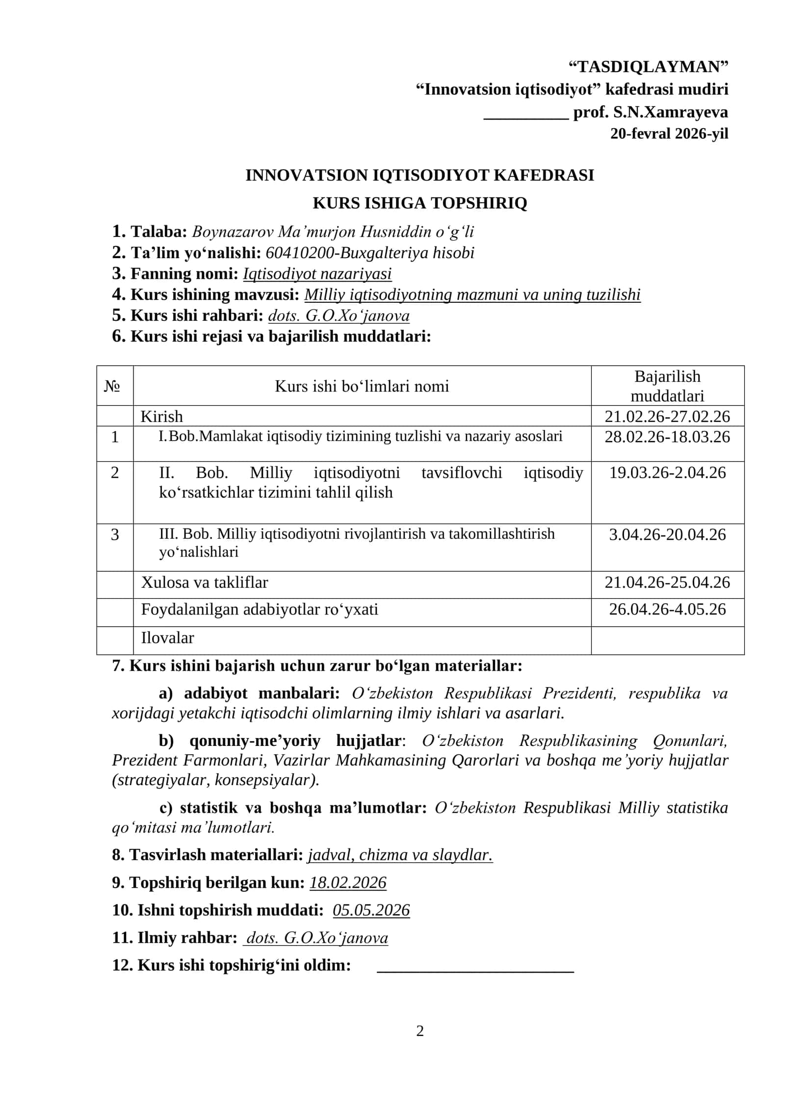 Milliy iqtisodiyotning mazmuni va uning tuzilishi 2