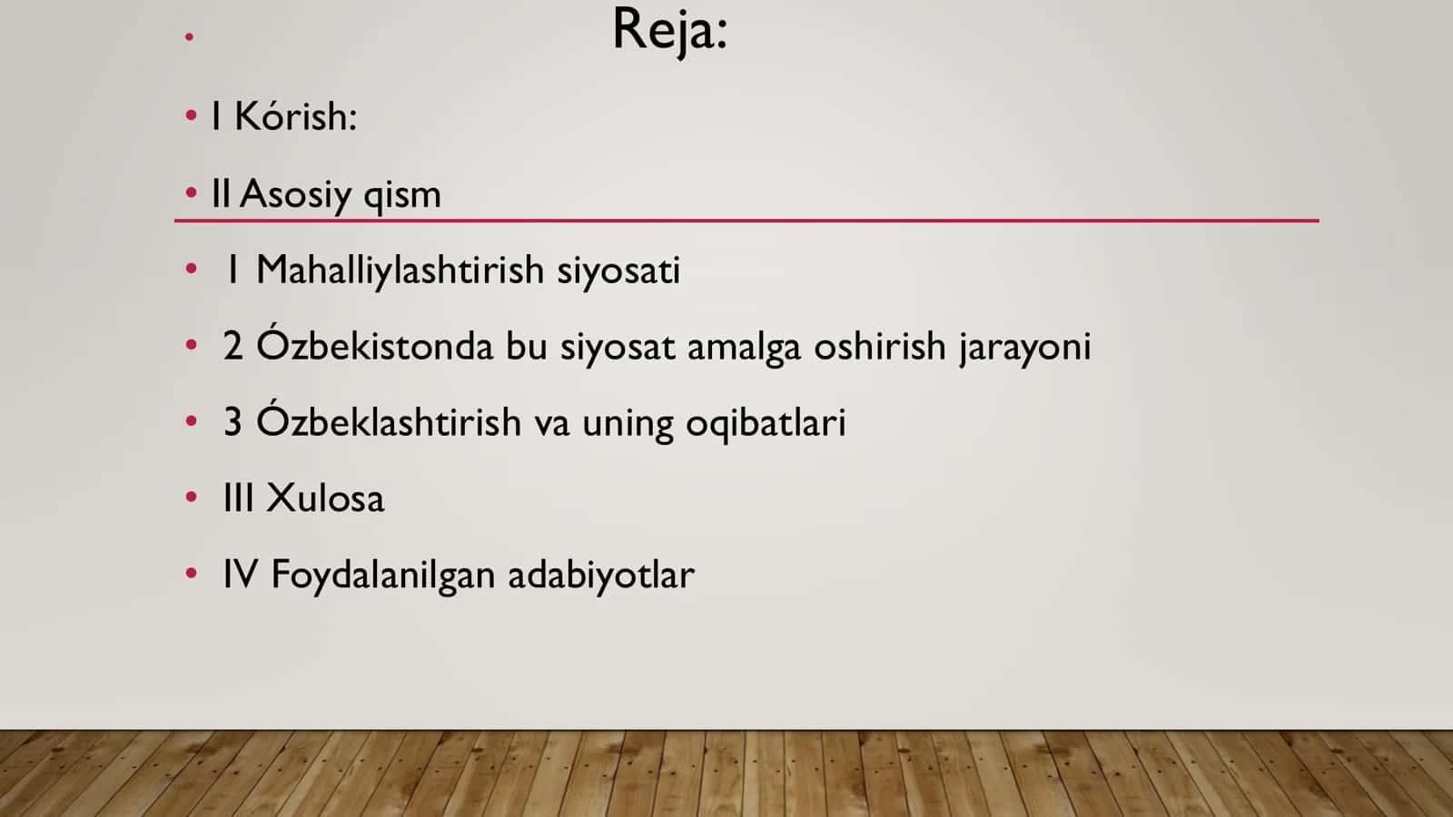 Ózbekistonda sovet hokimyatining kadrlarini mahalliylashtirish va ózbeklashtirish siyosati. 2