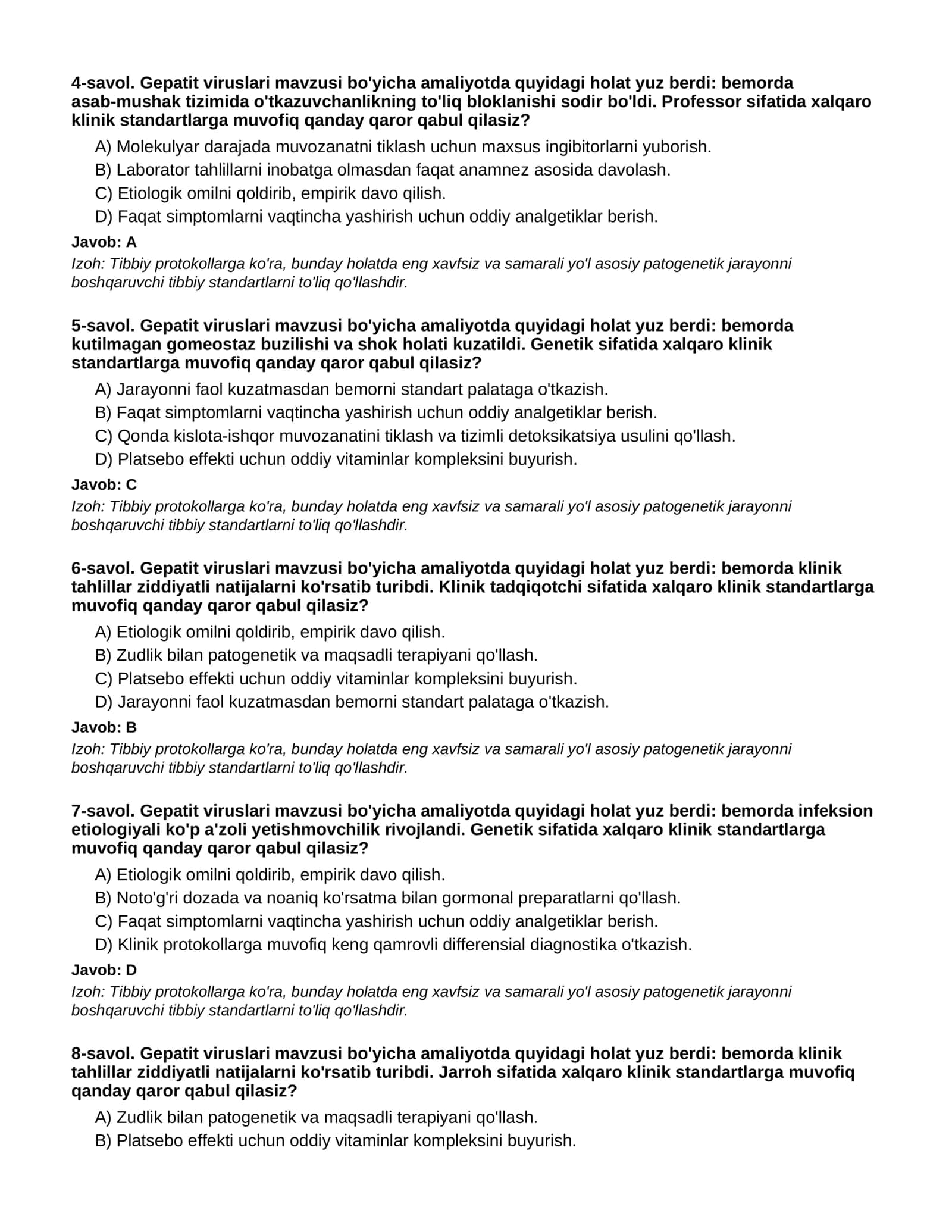 GEPATIT VIRUSLARI - 1-QISM 2