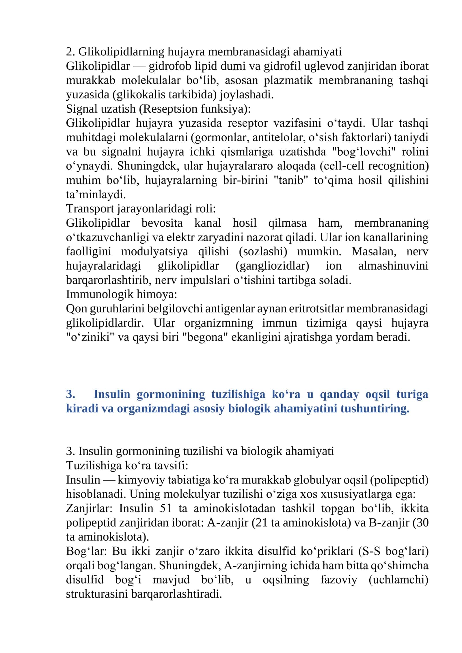 BIOKOMYO DAN YK SAVOLLARIGA JAVOBLAR 2