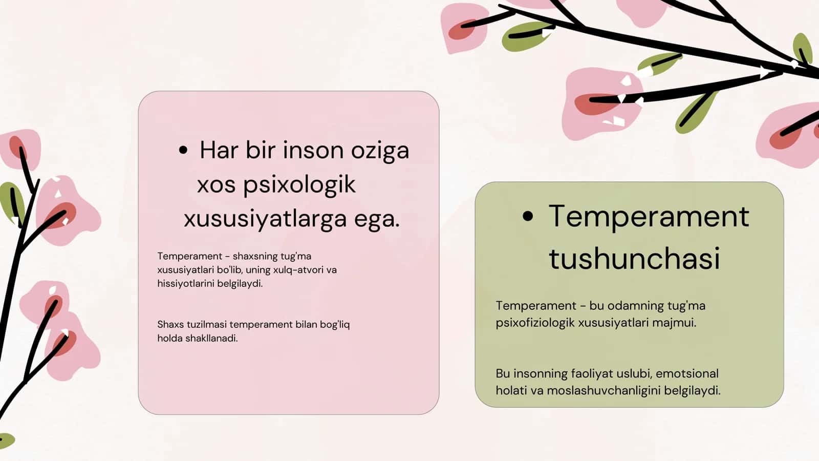 Temperament shaxs tuzilmasi 2