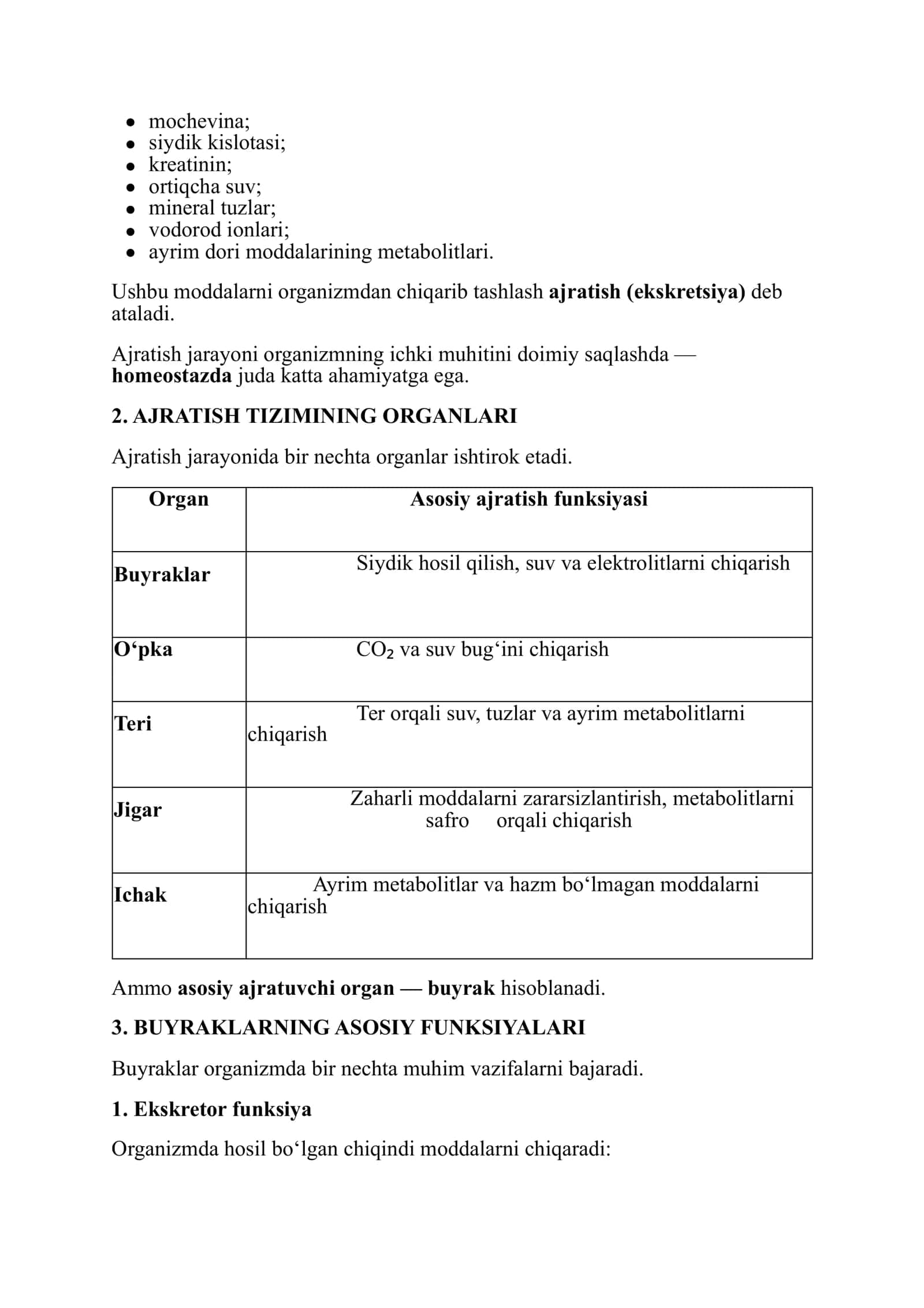 AJRATISH TIZIMI FIZIOLOGIYASI 2