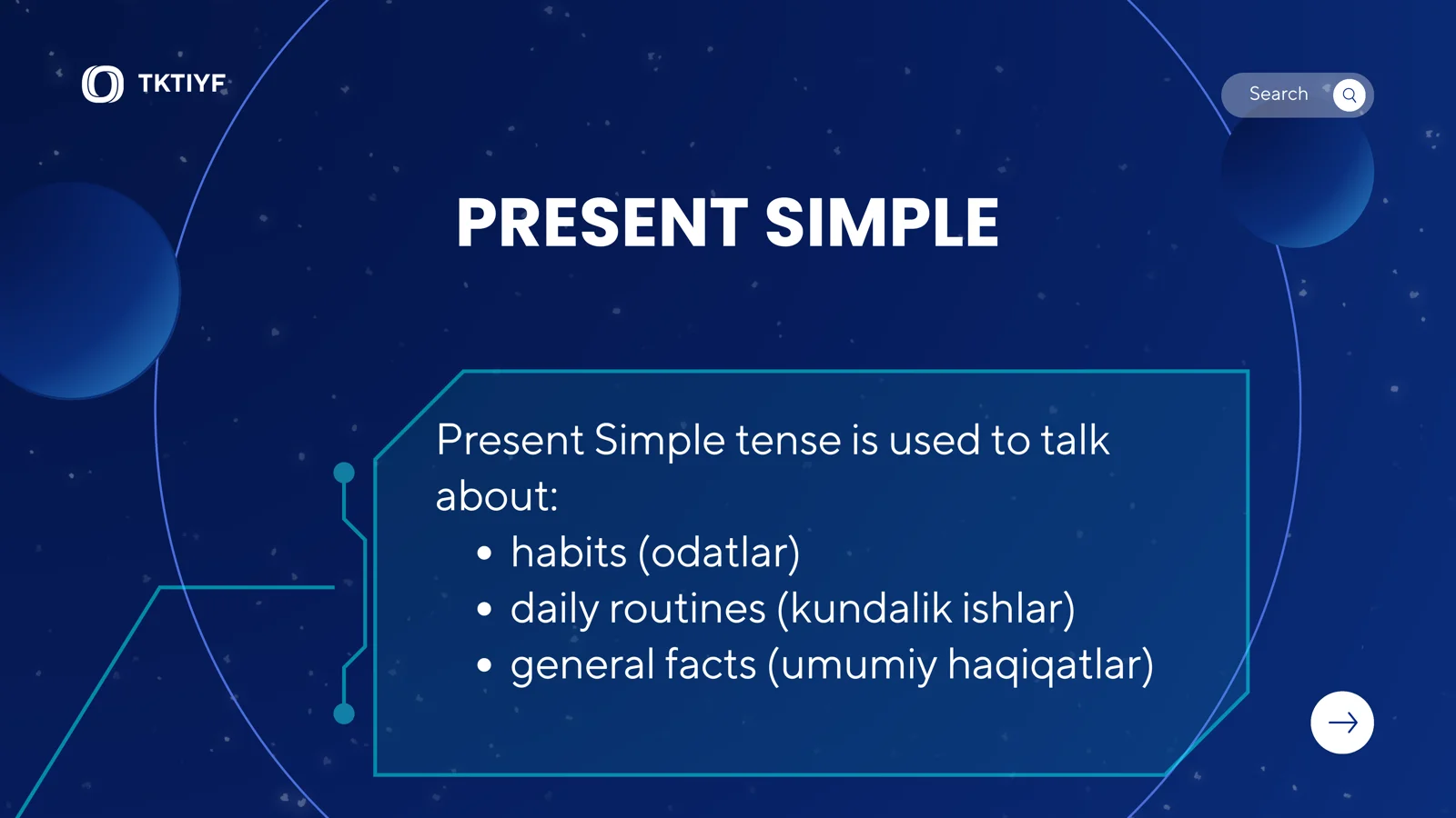 Present simple tense 2