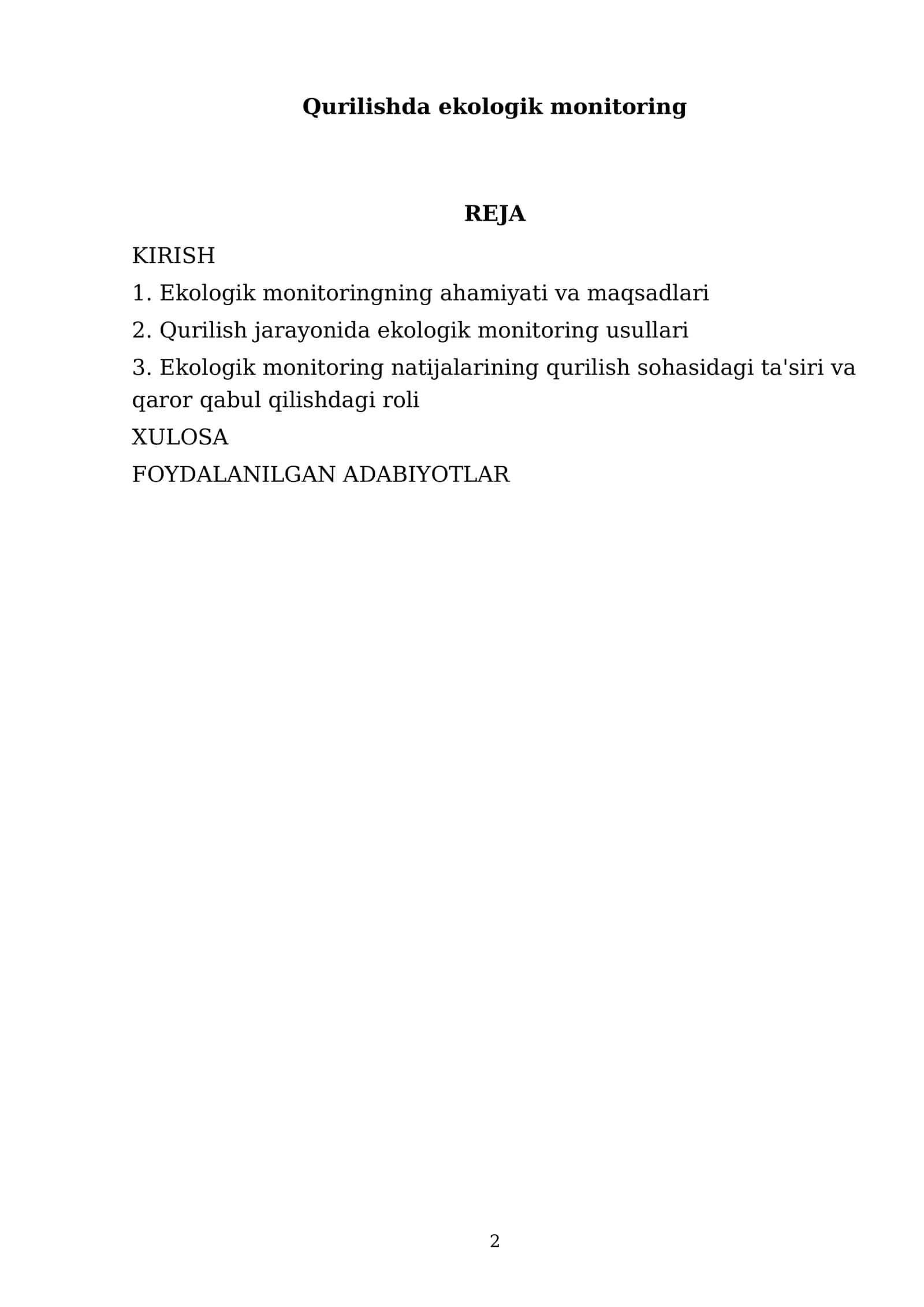 Qurilishda ekologik monitoring 2