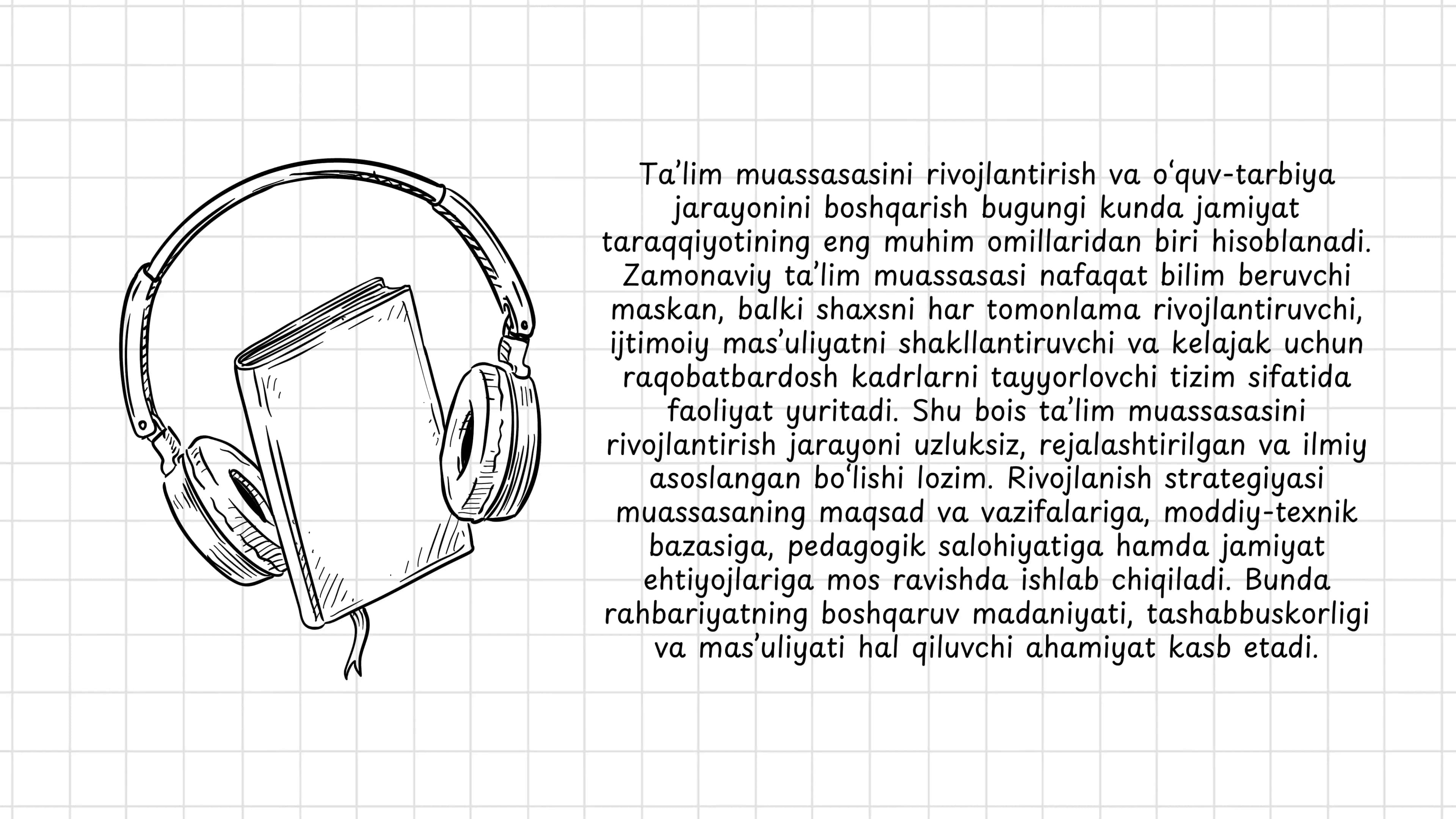 Ta'lim muassasasini rivojlantirish va o'quv-tarbiya jarayonini boshqarish 2