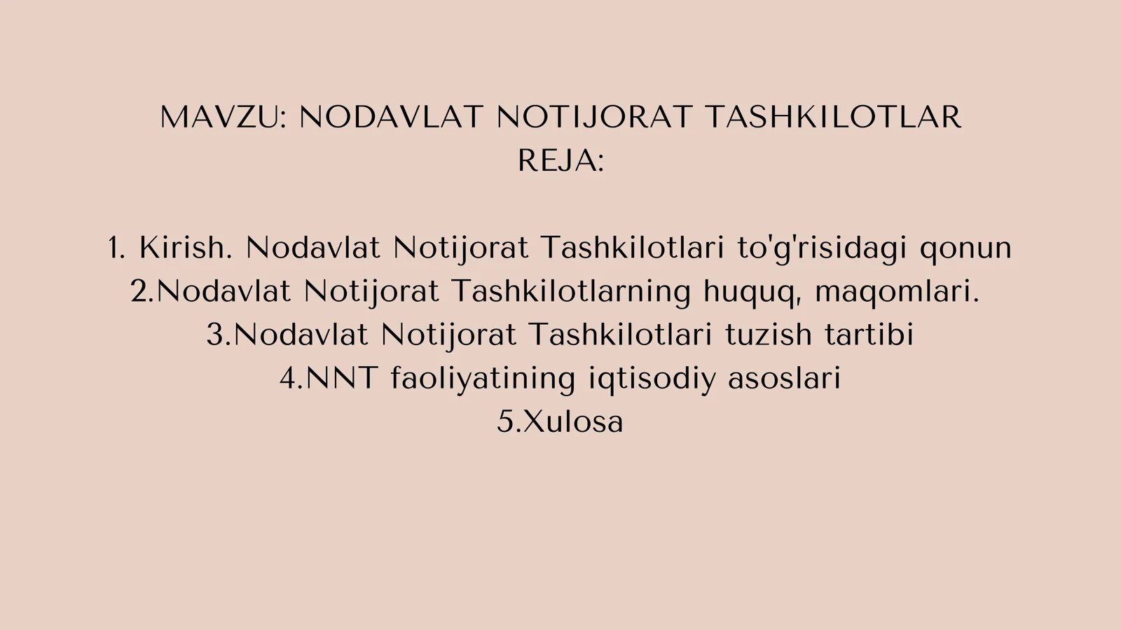 NODAVLAT NOTIJORAT TASHKILOTLAR 2