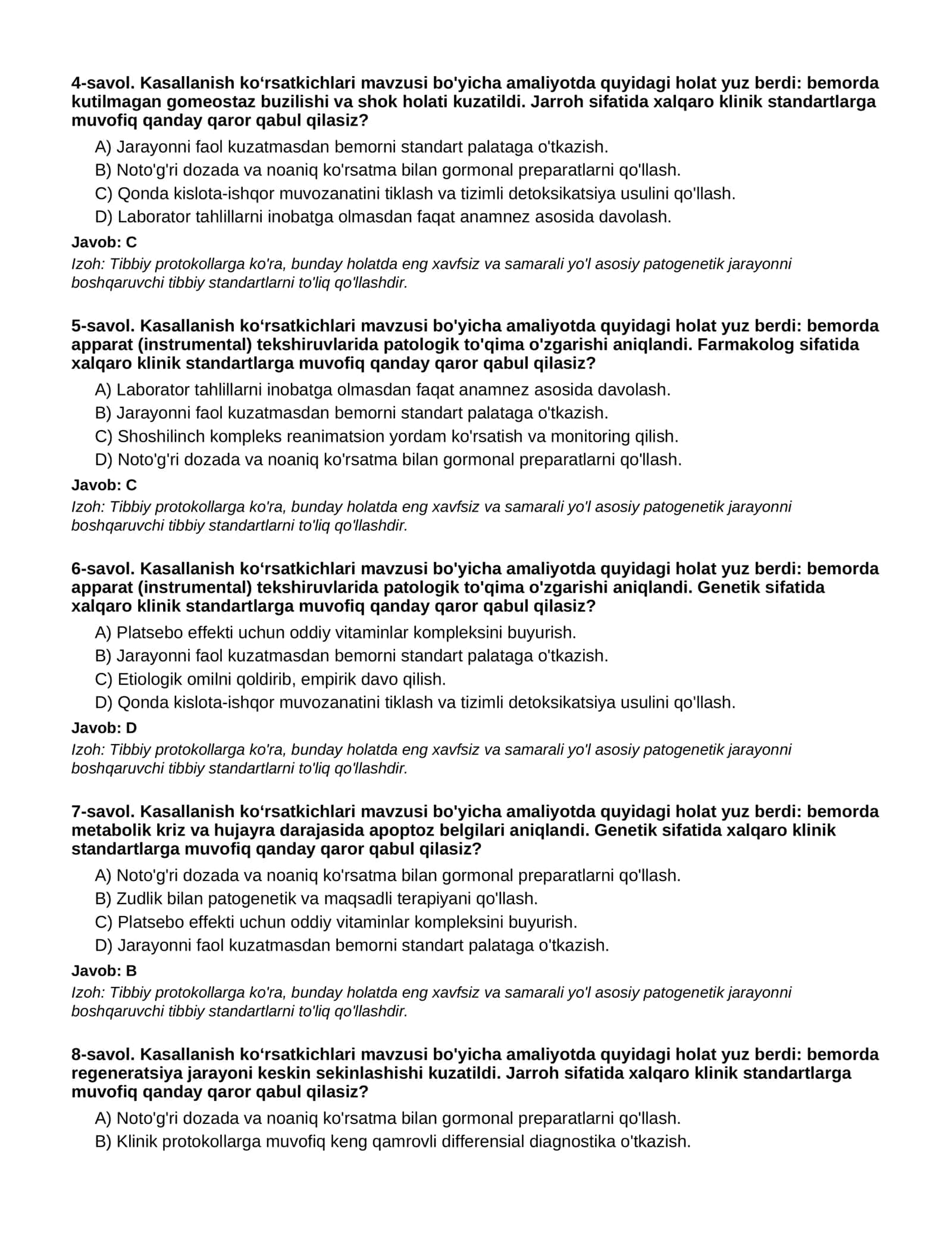 KASALLANISH KO‘RSATKICHLARI - 1-QISM 2
