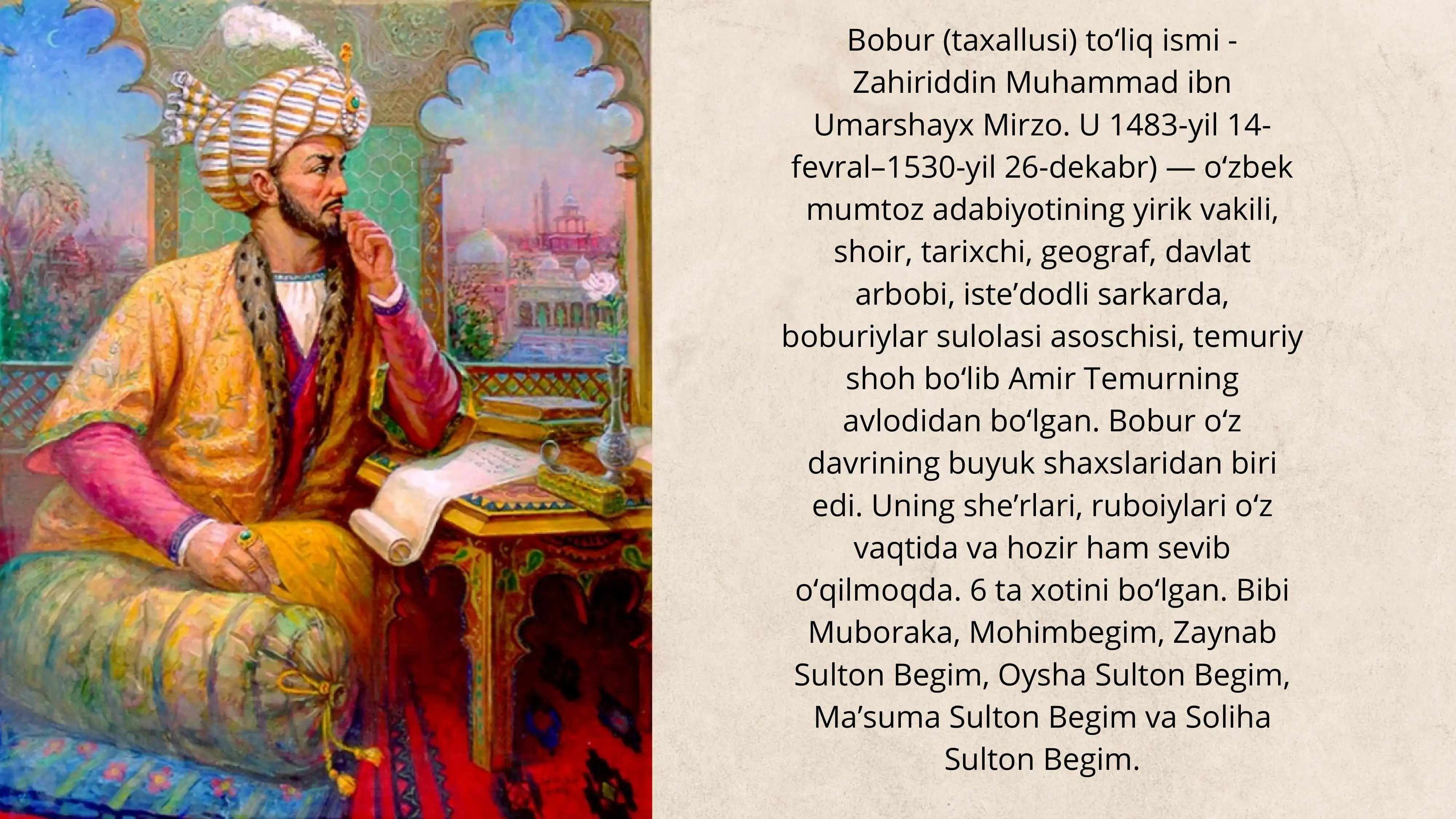 Zahiriddin Muhammad Bobur 2