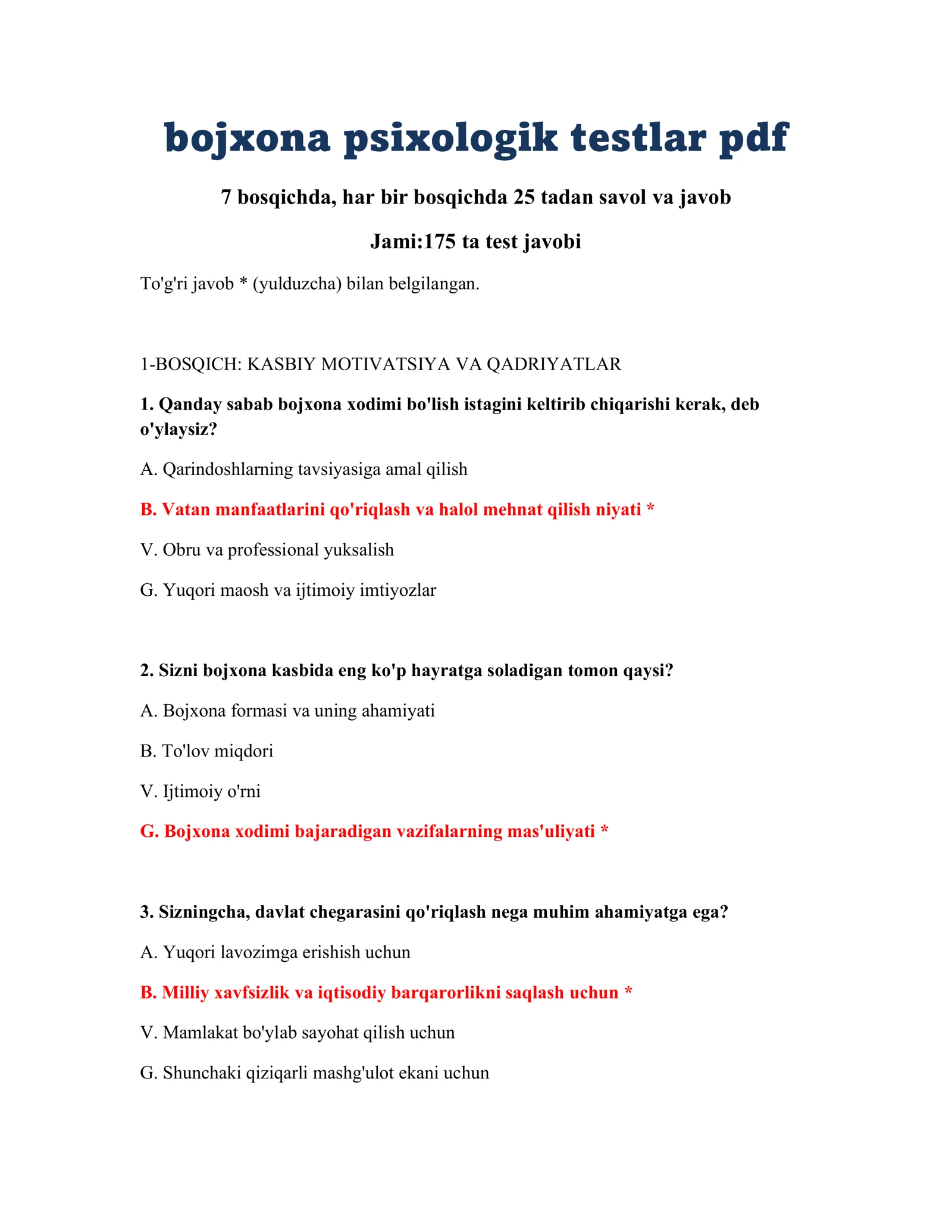 bojxona psixologik testlar pdf 2
