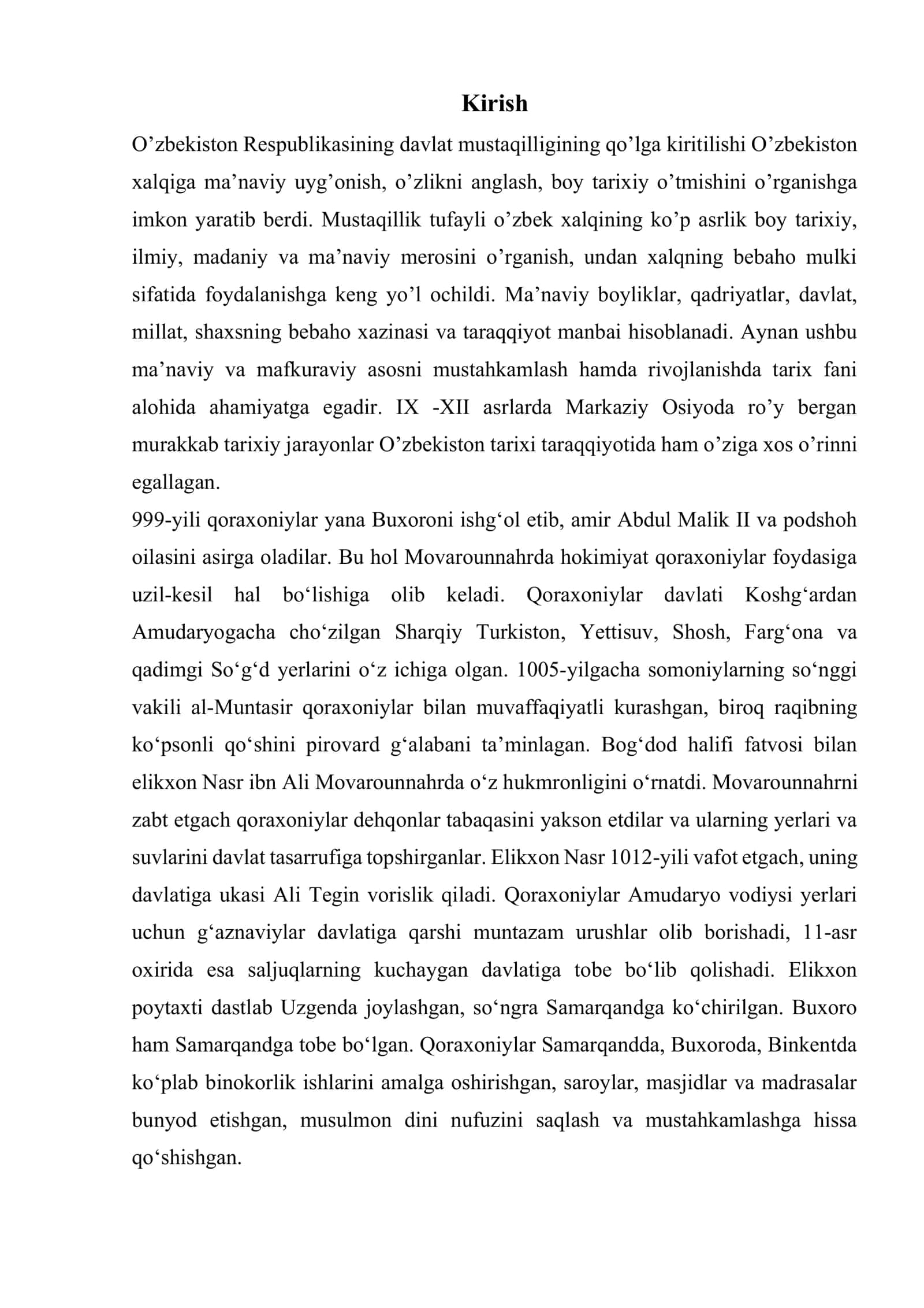 Qoraxoniylar davlatining ma’muriy tuzilishi, mansab va unvonlar, harbiy-ma’muriy islohatlar 2