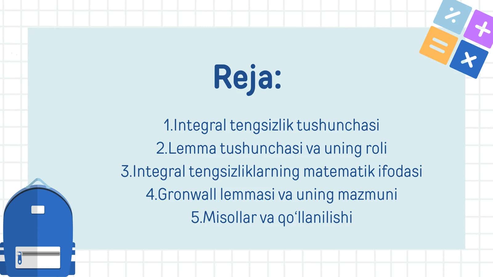 Integral tengsizlik haqida lemma 2