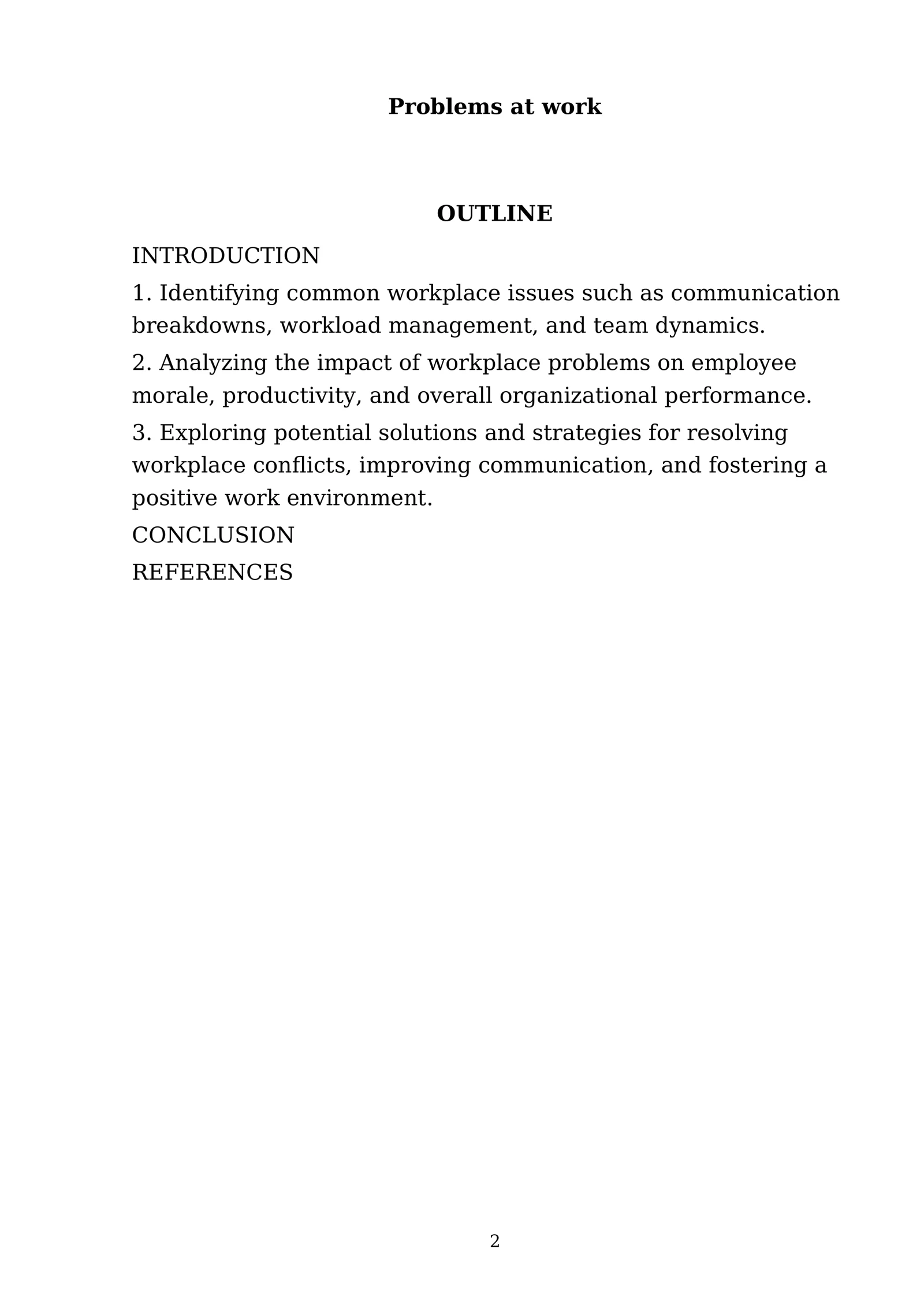 Independent Work: Problems at Work 2