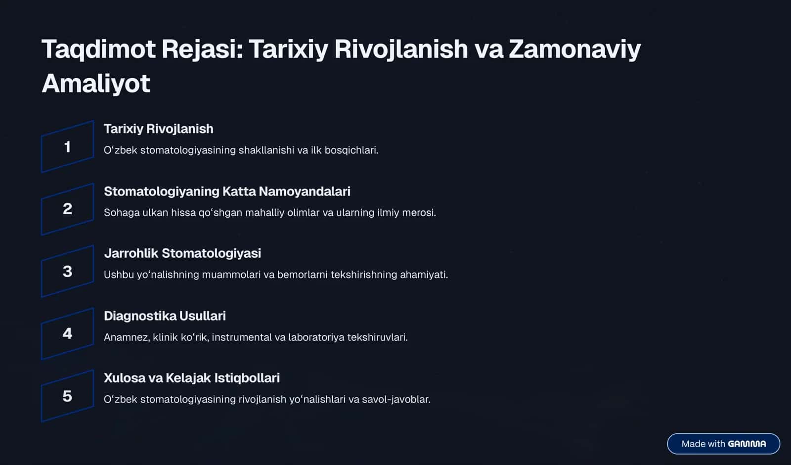Oʻzbekistonda stomatologiya rivojlanishi 2