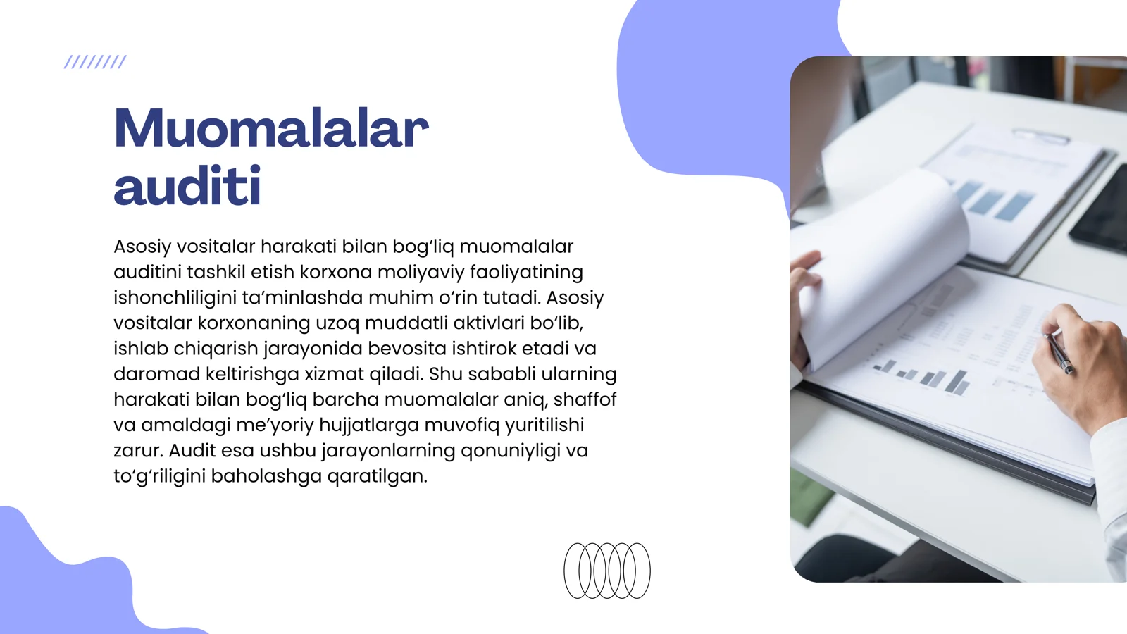 Asosiy vositalar auditini tashkil etish 2