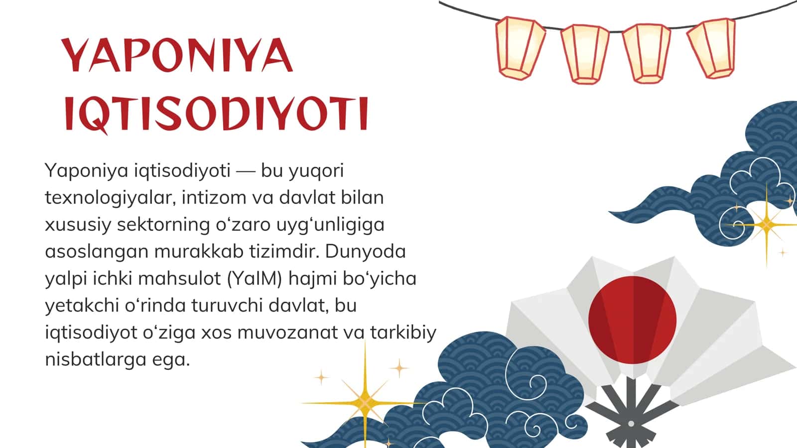 YAPONIYA IQTISODIYOTI 2