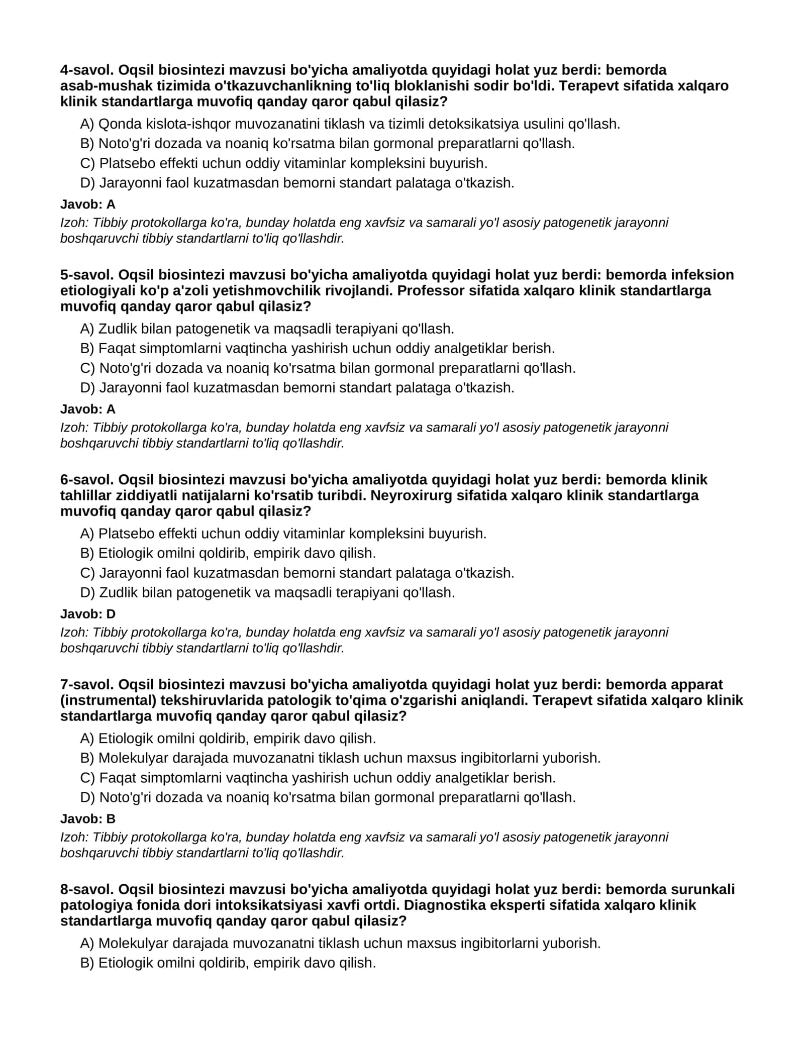 Oqsil biosintezi - 2-QISM 2