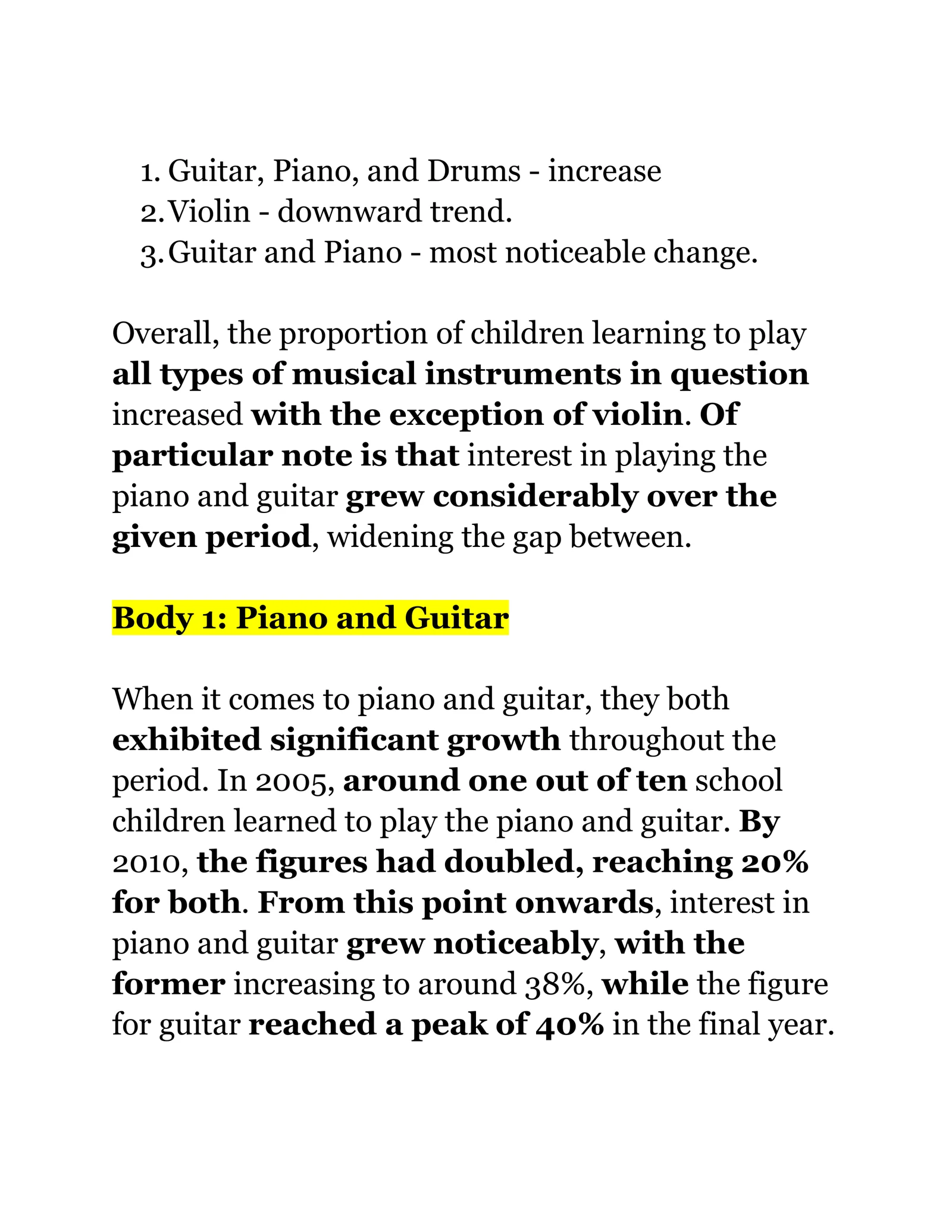 WRITING TASK 1 2