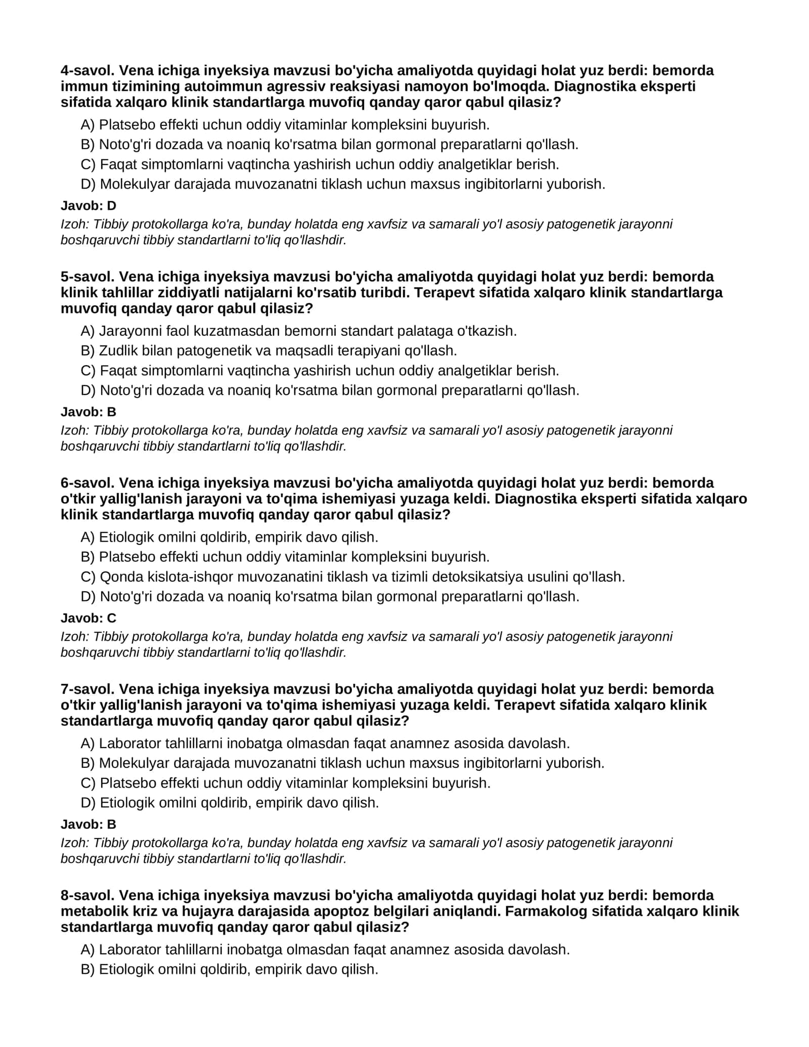 VENA ICHIGA INYEKSIYA - 3-QISM 2