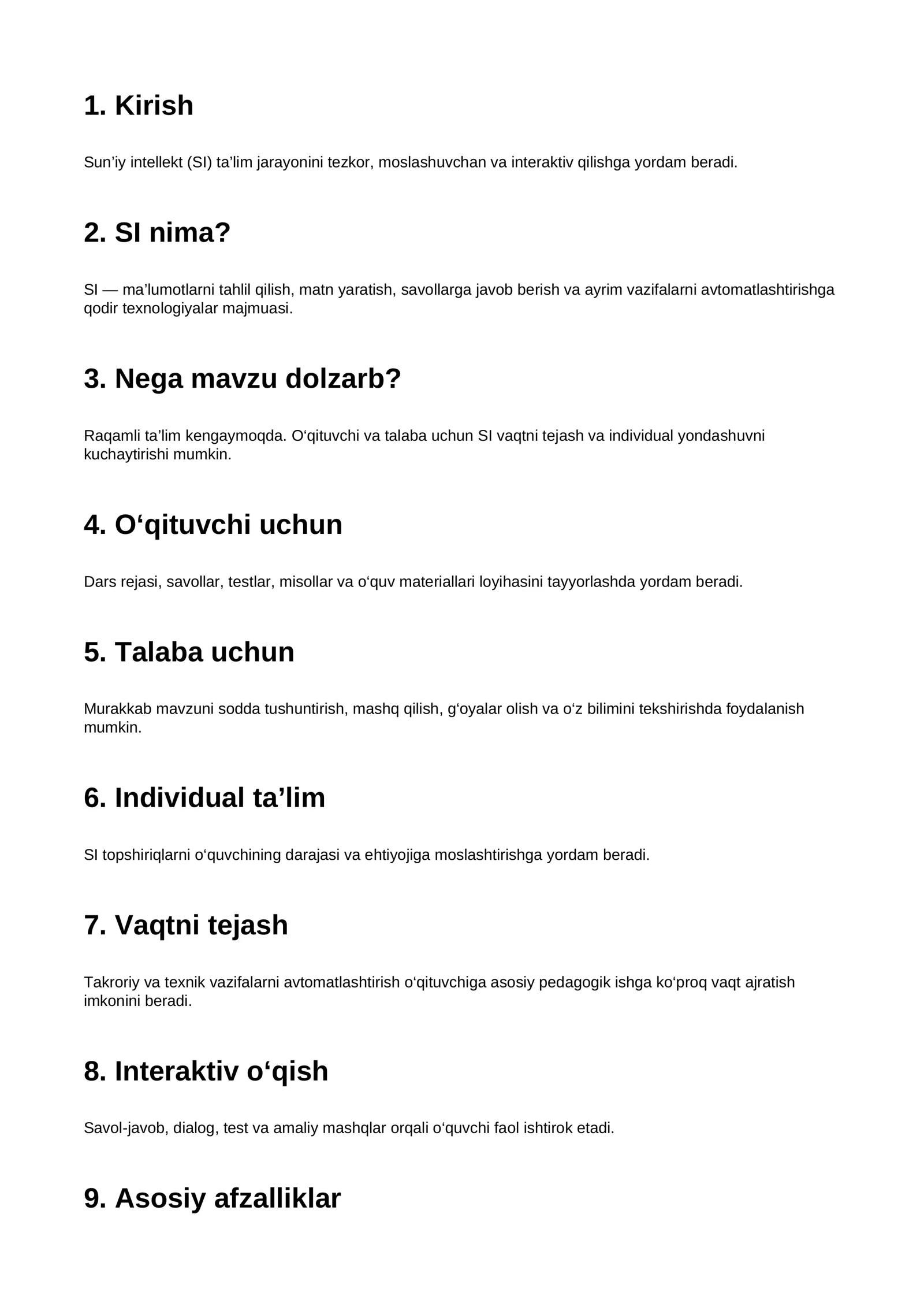 Ta’limda sun’iy intellektdan foydalanish 2