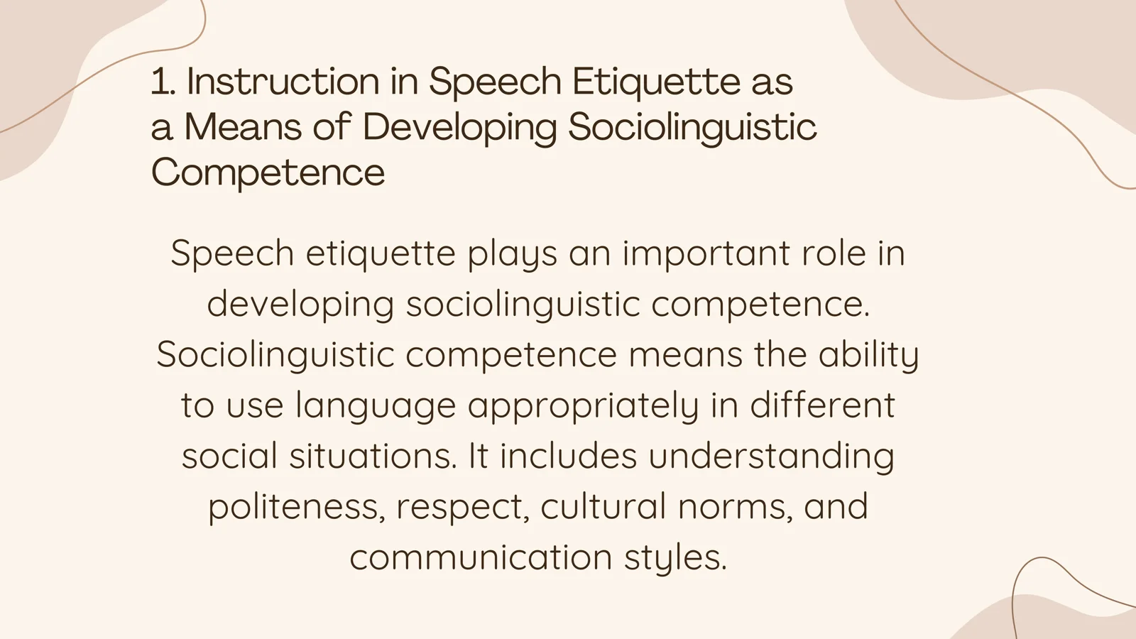 Speech etiquette 2