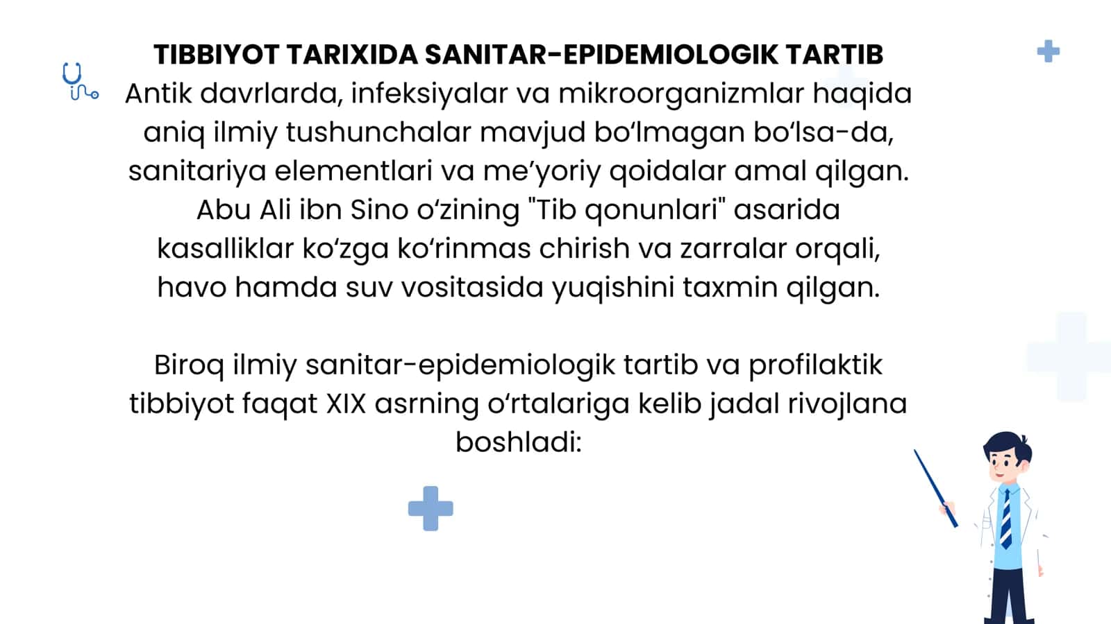 Tibbiyot tarixida sanitario-epidemiologik tartib 2