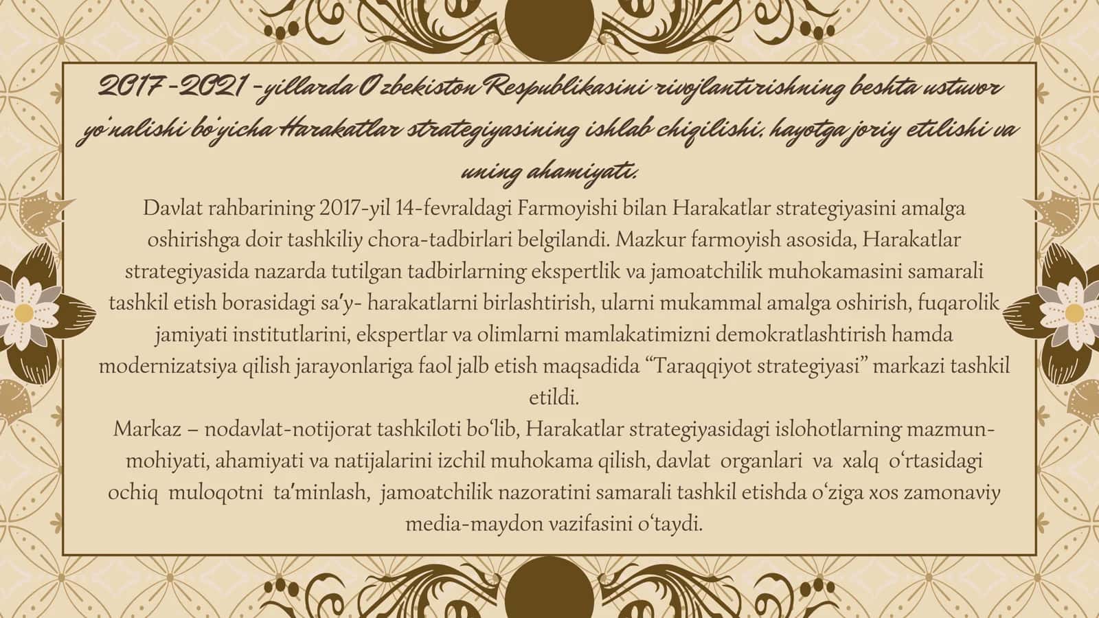 Harakatlar strategiyasi 2