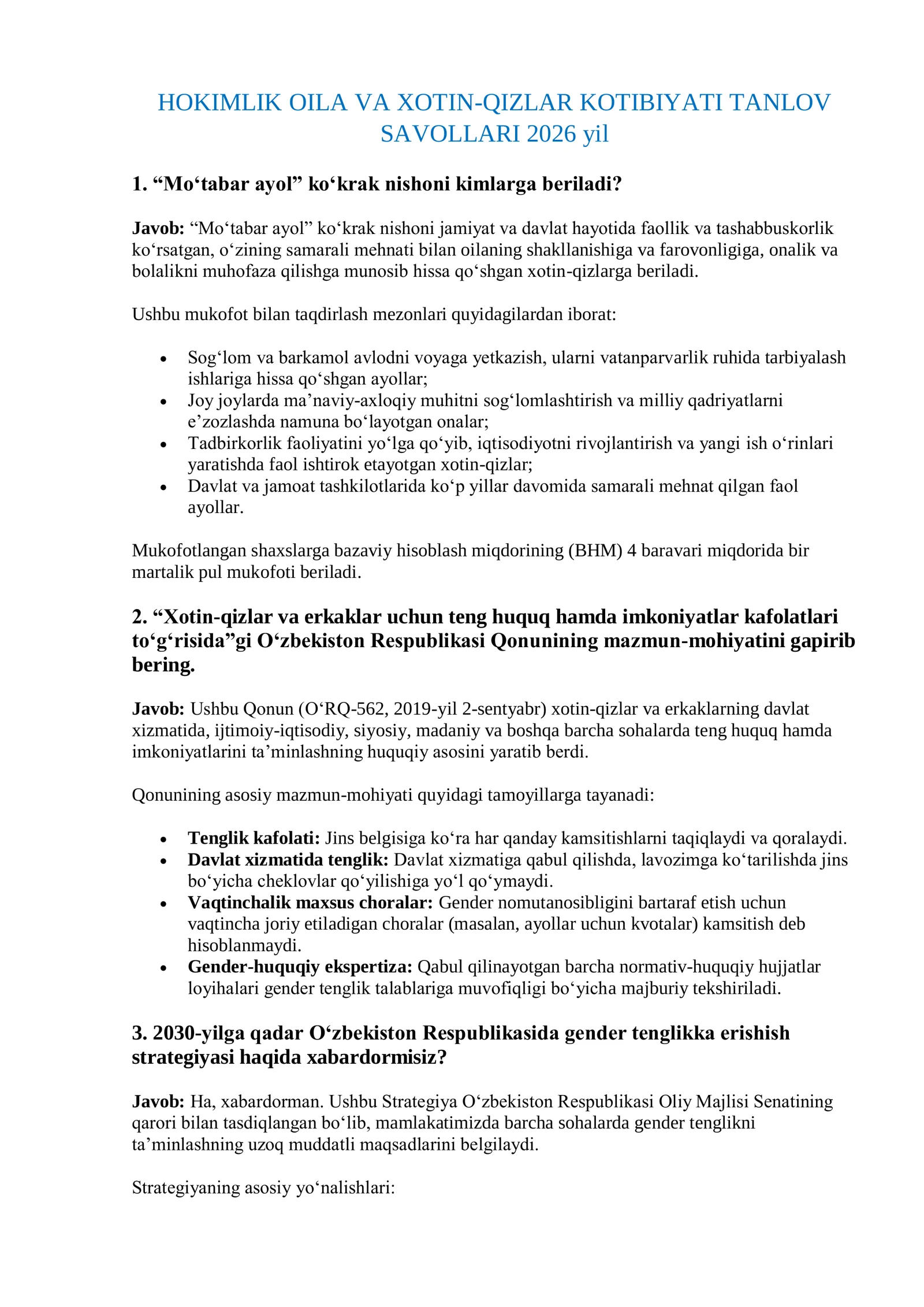 ARGOS OILA VA XOTIN QIZLAR SUHBAT SUHBAT SAVOLLARI 2026 YIL 2