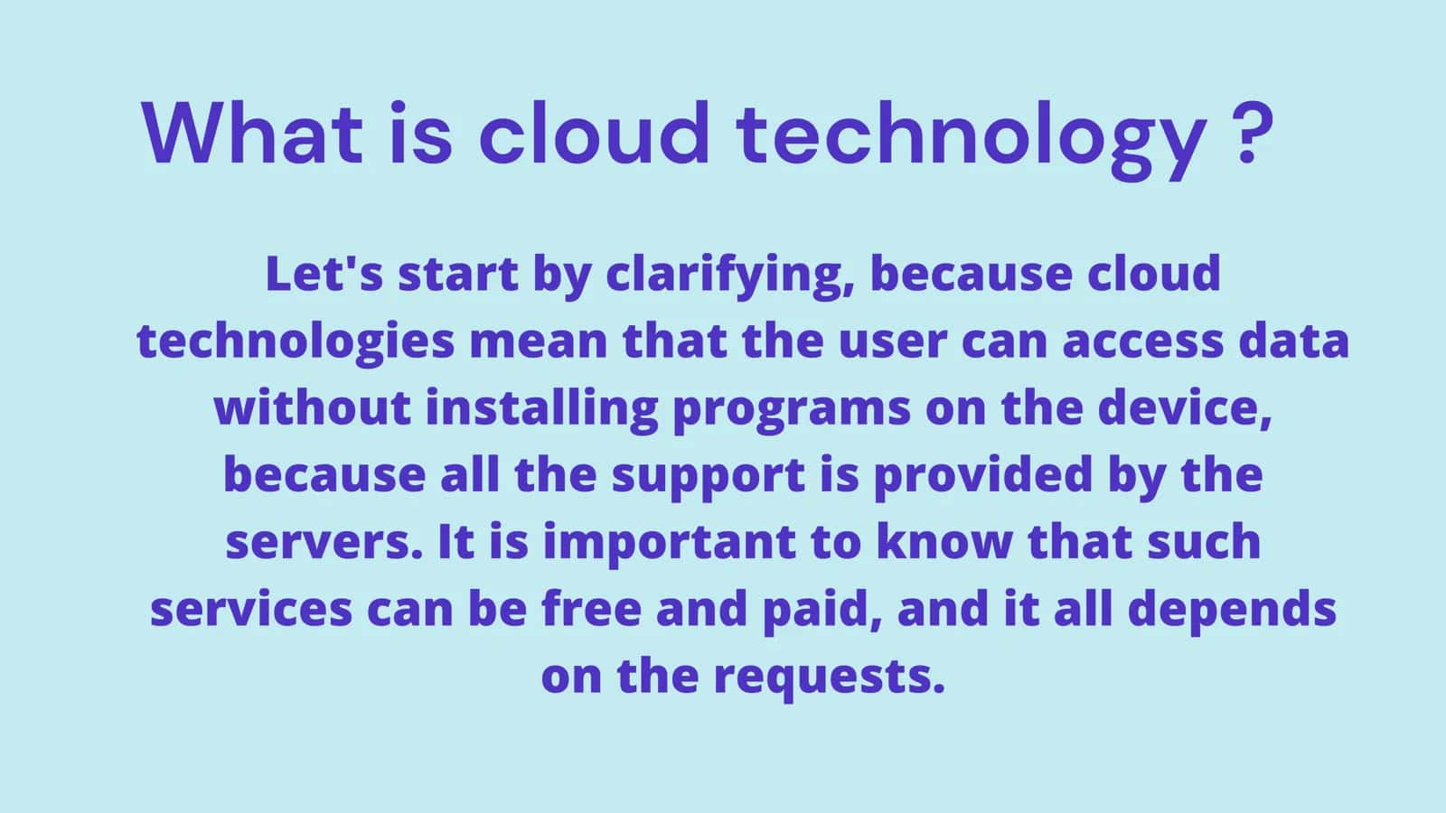 Cloud technology 2