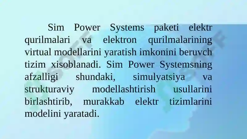 Power System Blockset paketi 2