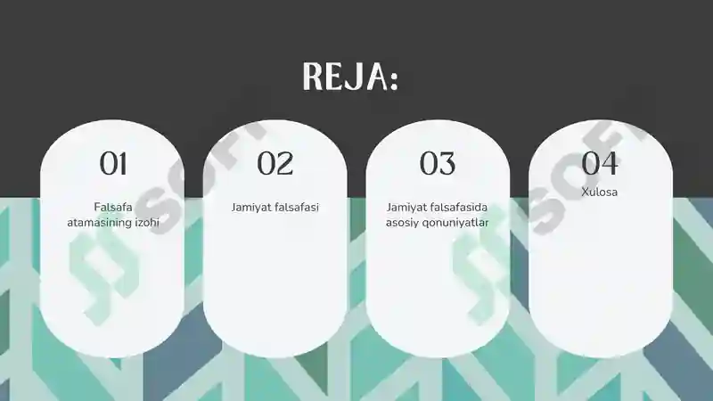Jamiyat falsafasi 2