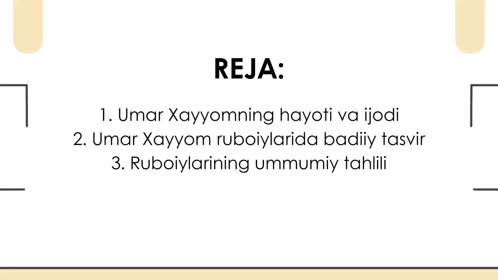 UMAR XAYYOM RUBOIYLARI MUTOLAASI 2