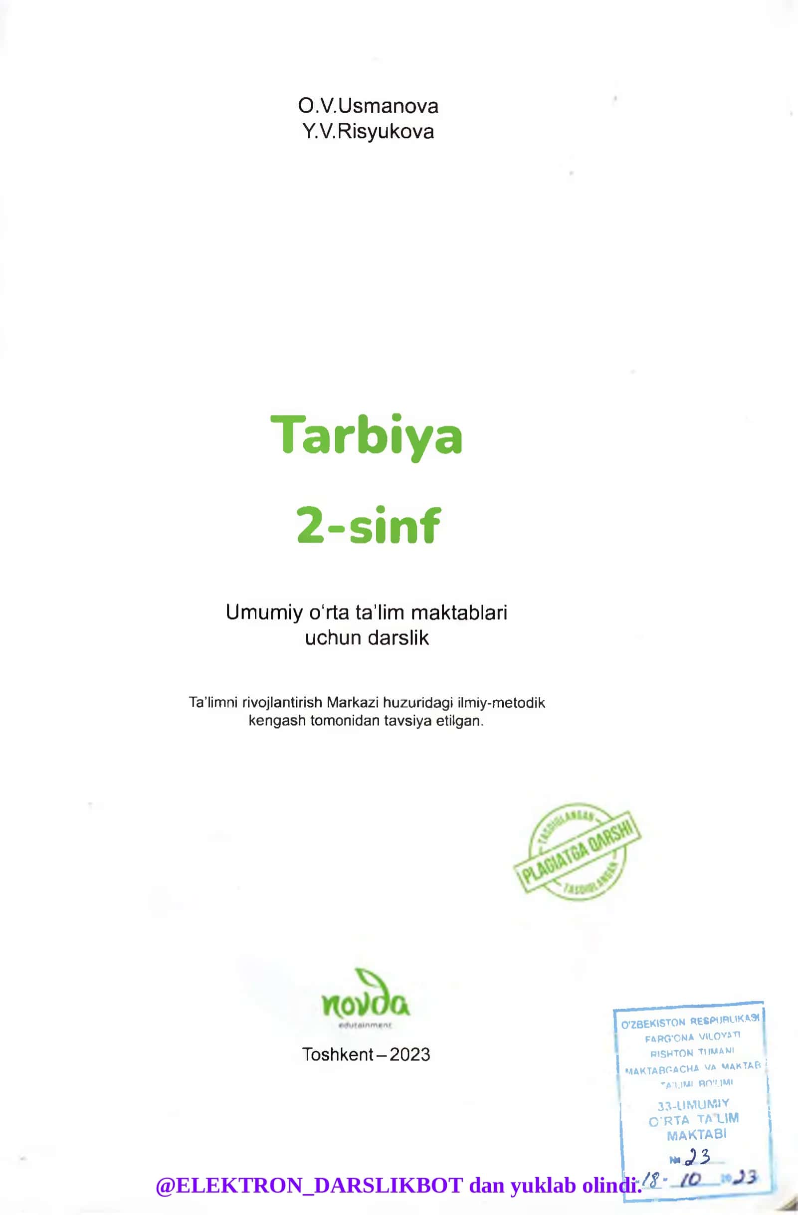 Tarbiya 2-sinf 2