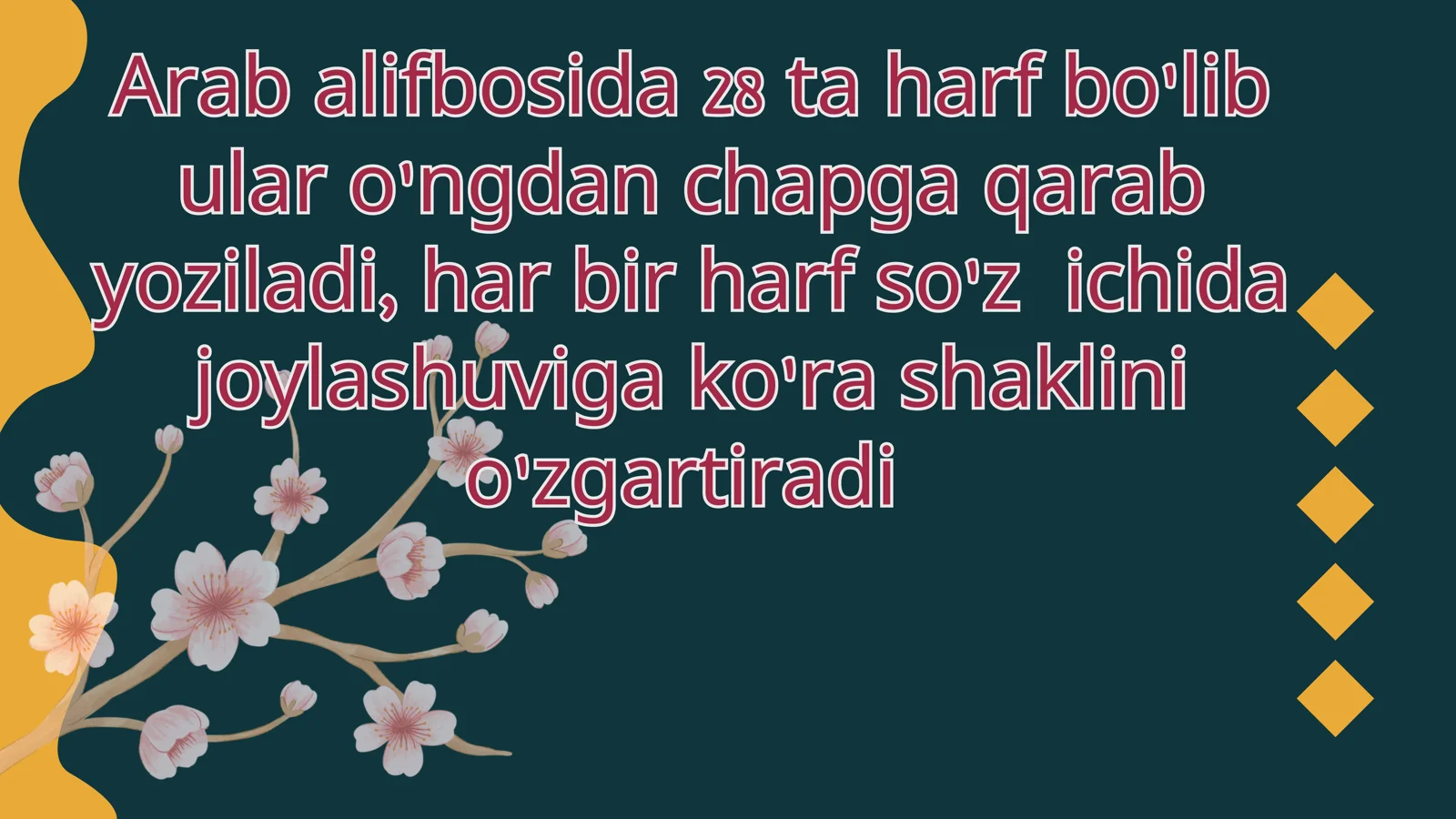 Arab alifbosini 2
