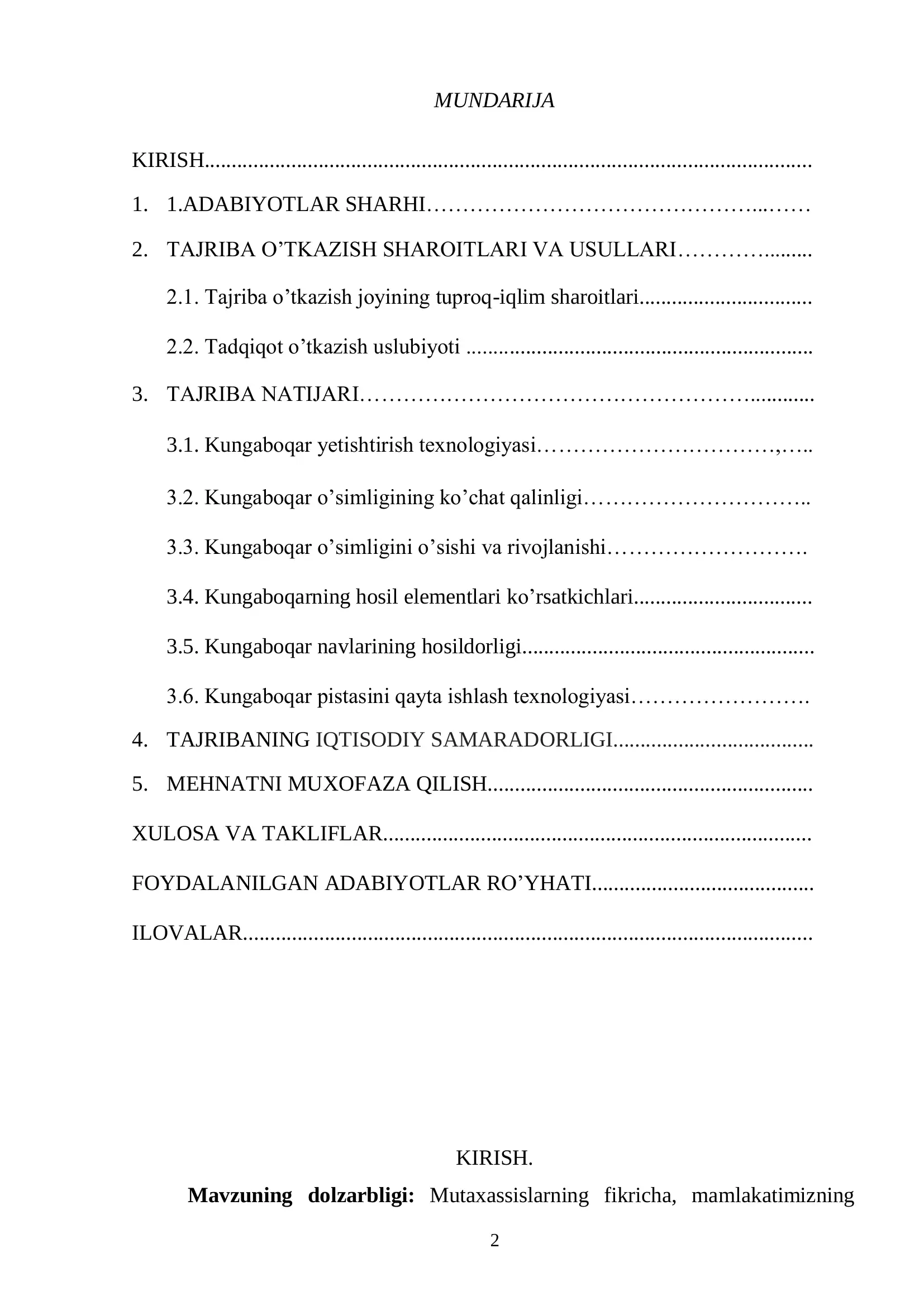 Qishloq xo‘jalik mahsulotlarini saqlash va dastlabki ishlash texnologiyasi 2