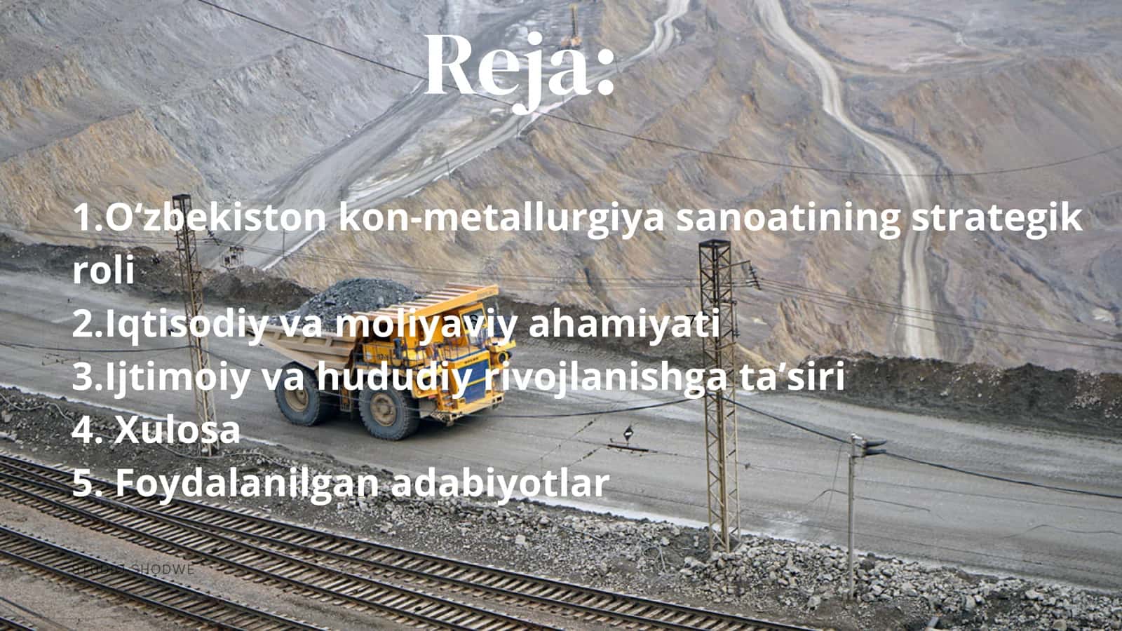 O‘zbekistonda Olmaliq kon metallurgiya kombinati o'rni va ahamiyati 2