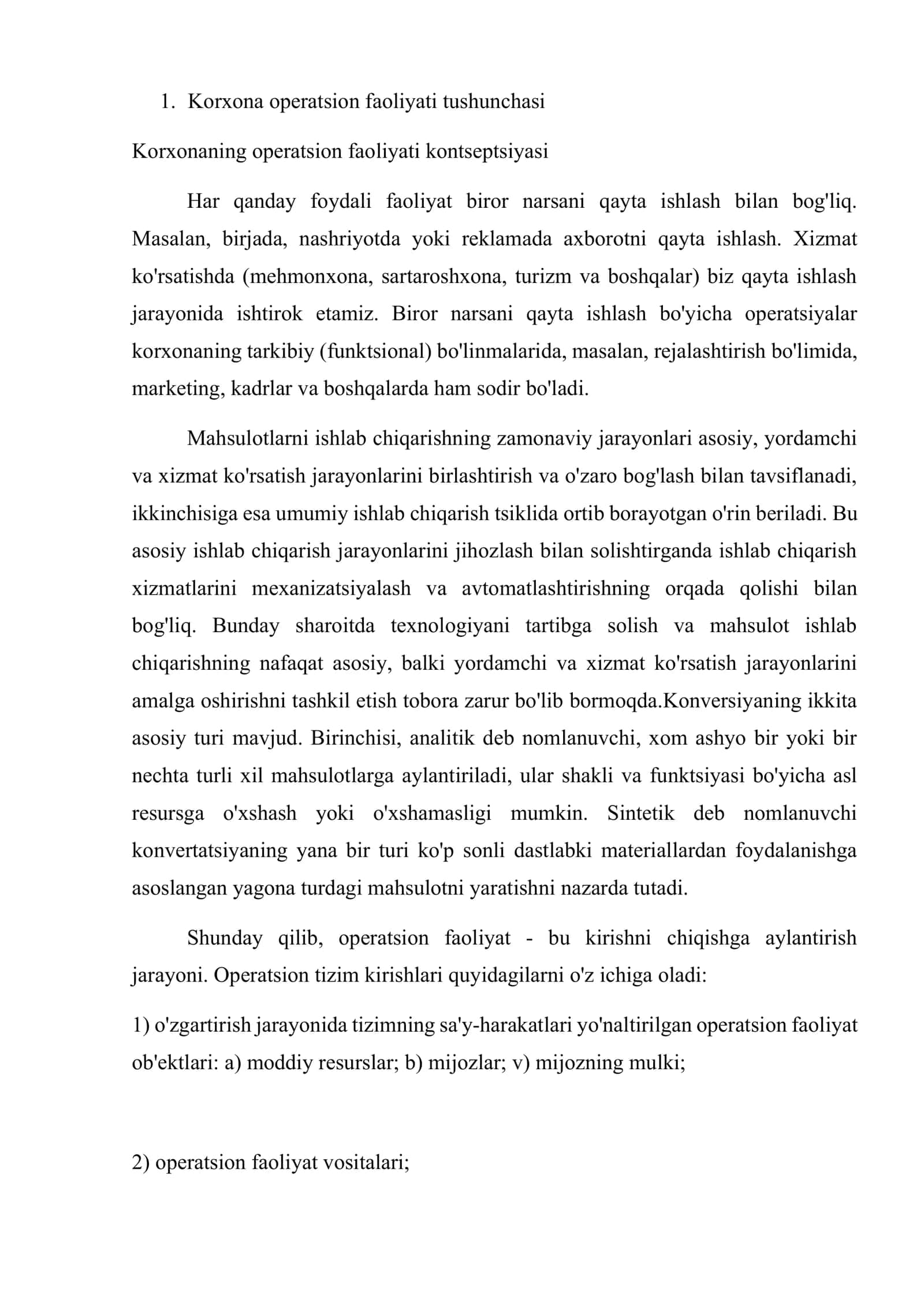 Korxona faoliyatining turlari - operatsion Investitsion va moliyaviy faoliyat 3